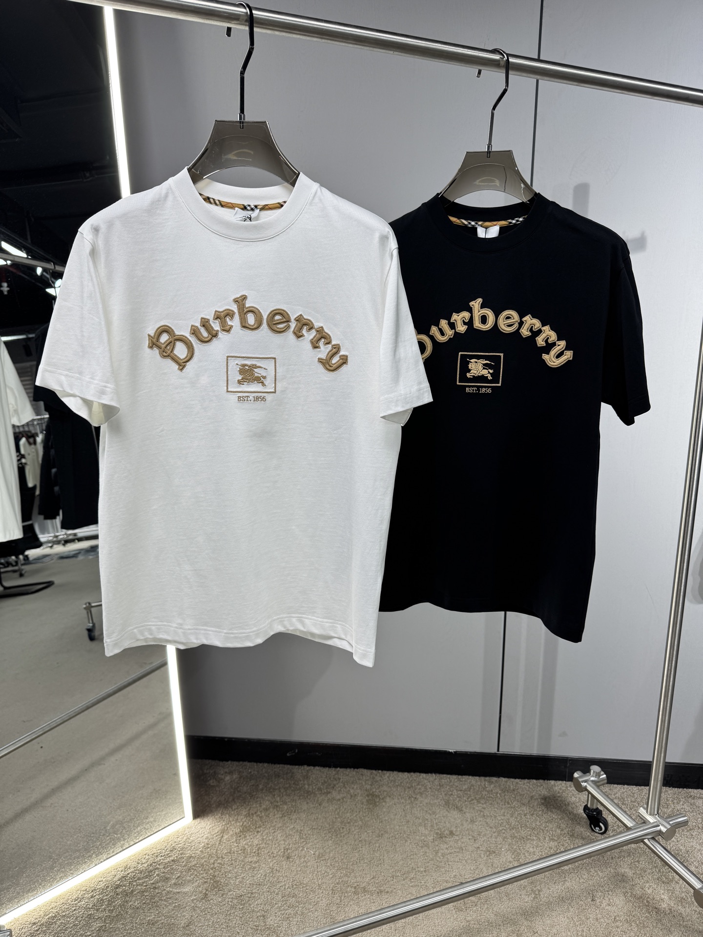 Burberry Basic Clothing Cotton Black S-l-xxl