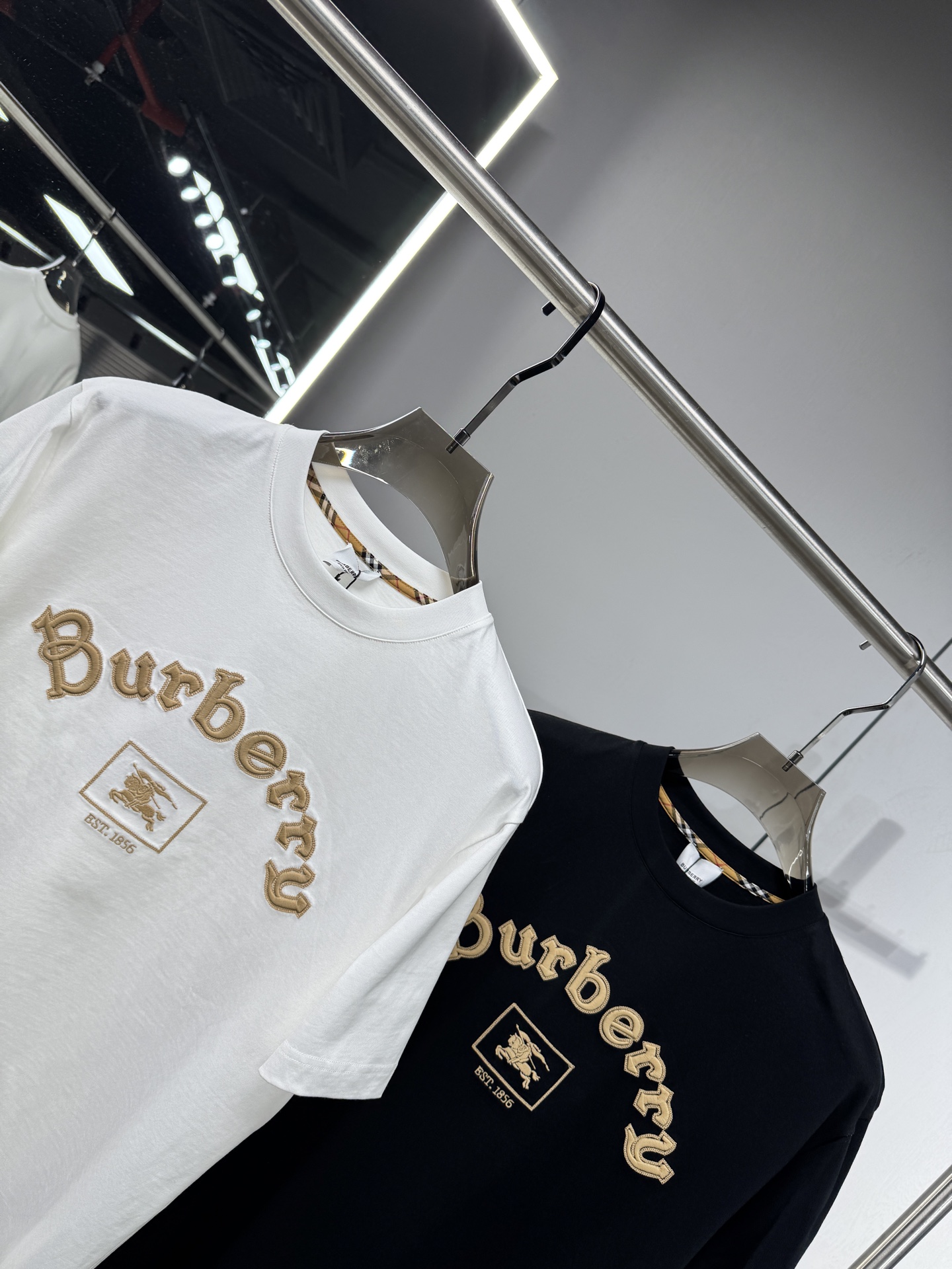 Burberry Basic Clothing Cotton Black S-l-xxl