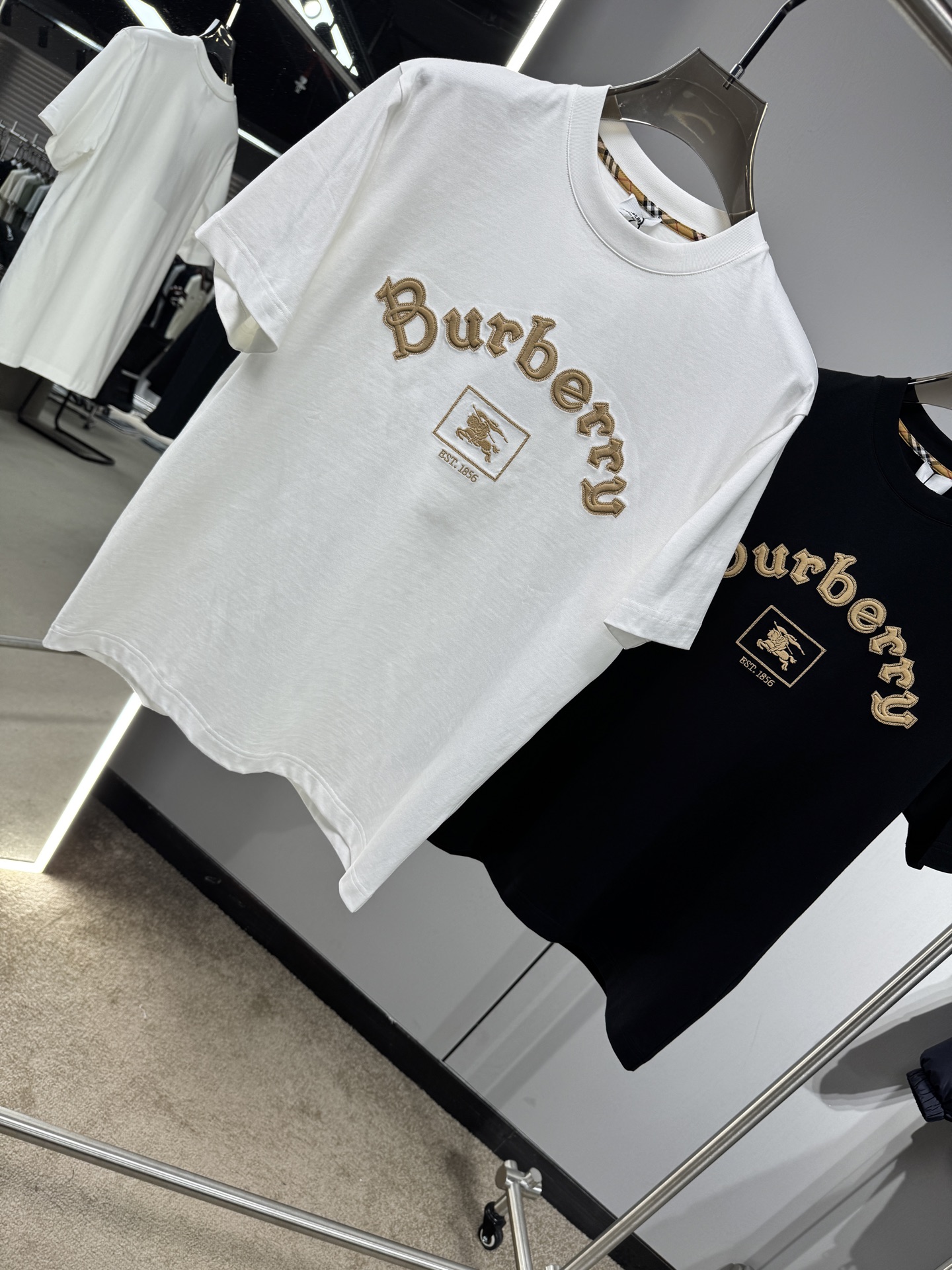 Burberry Basic Clothing Cotton Black S-l-xxl