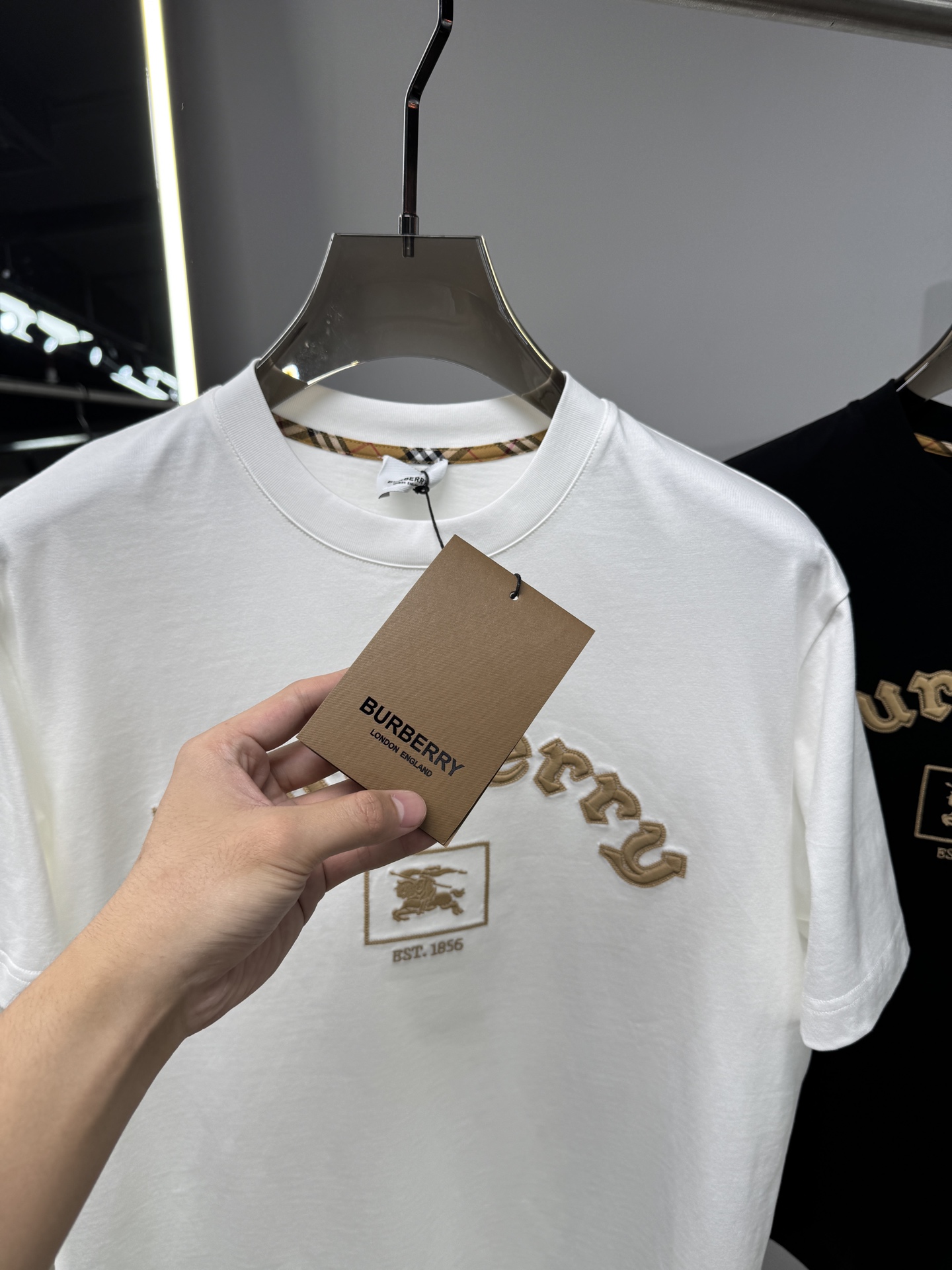 Burberry Basic Clothing Cotton Black S-l-xxl