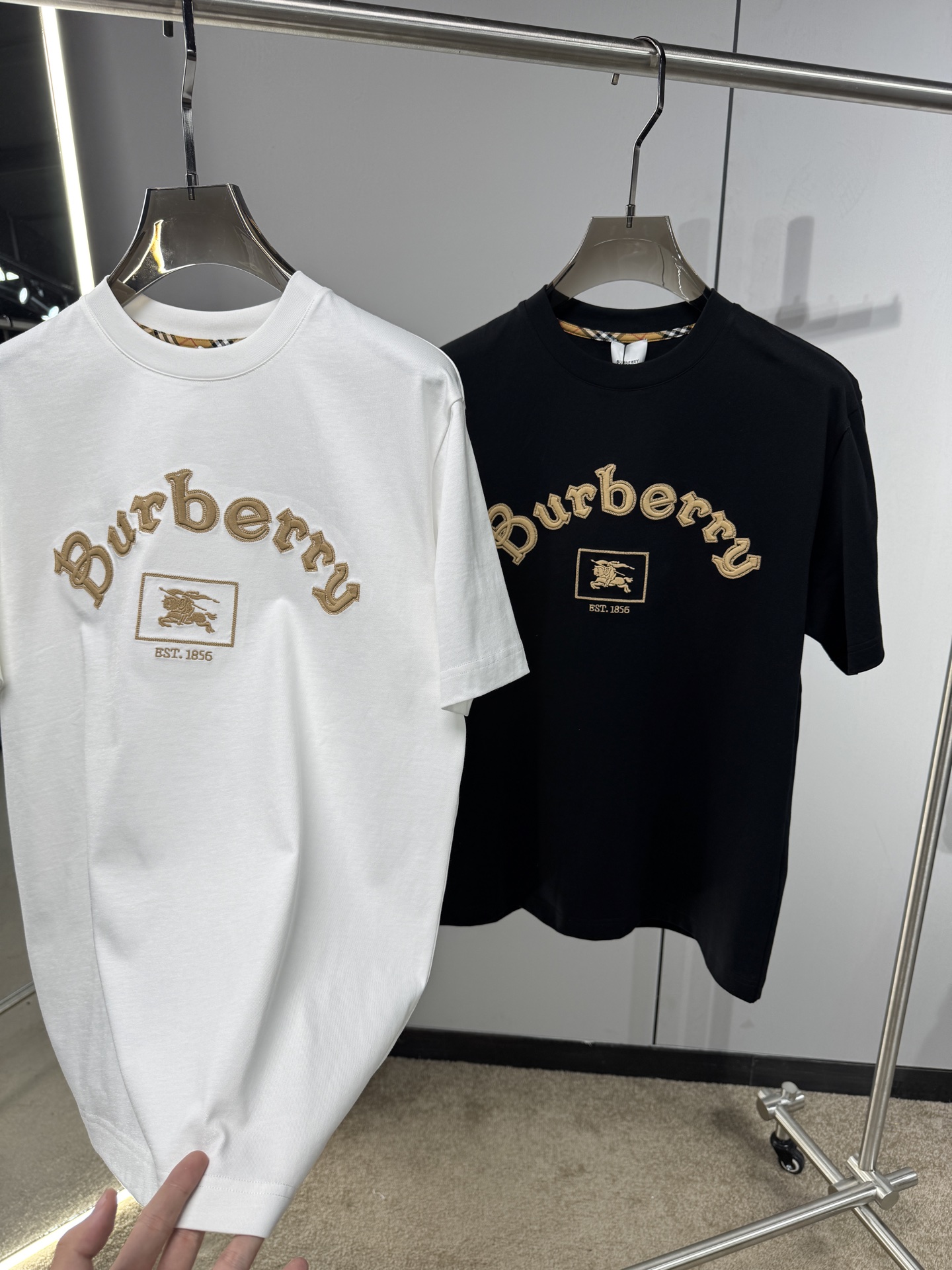 Burberry Basic Clothing Cotton Black S-l-xxl