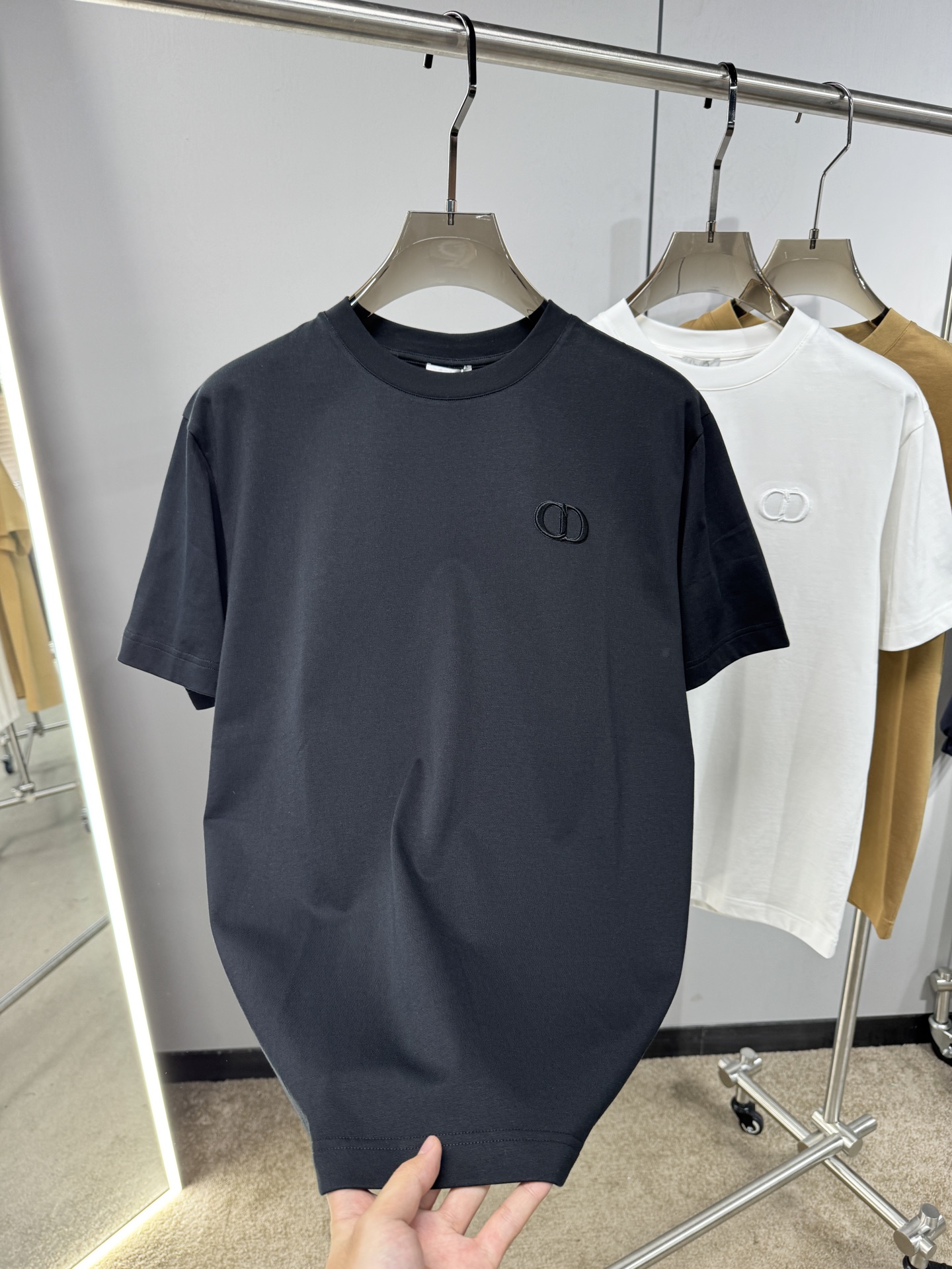 Dior Basic Clothing Cotton Black S-l-xxl