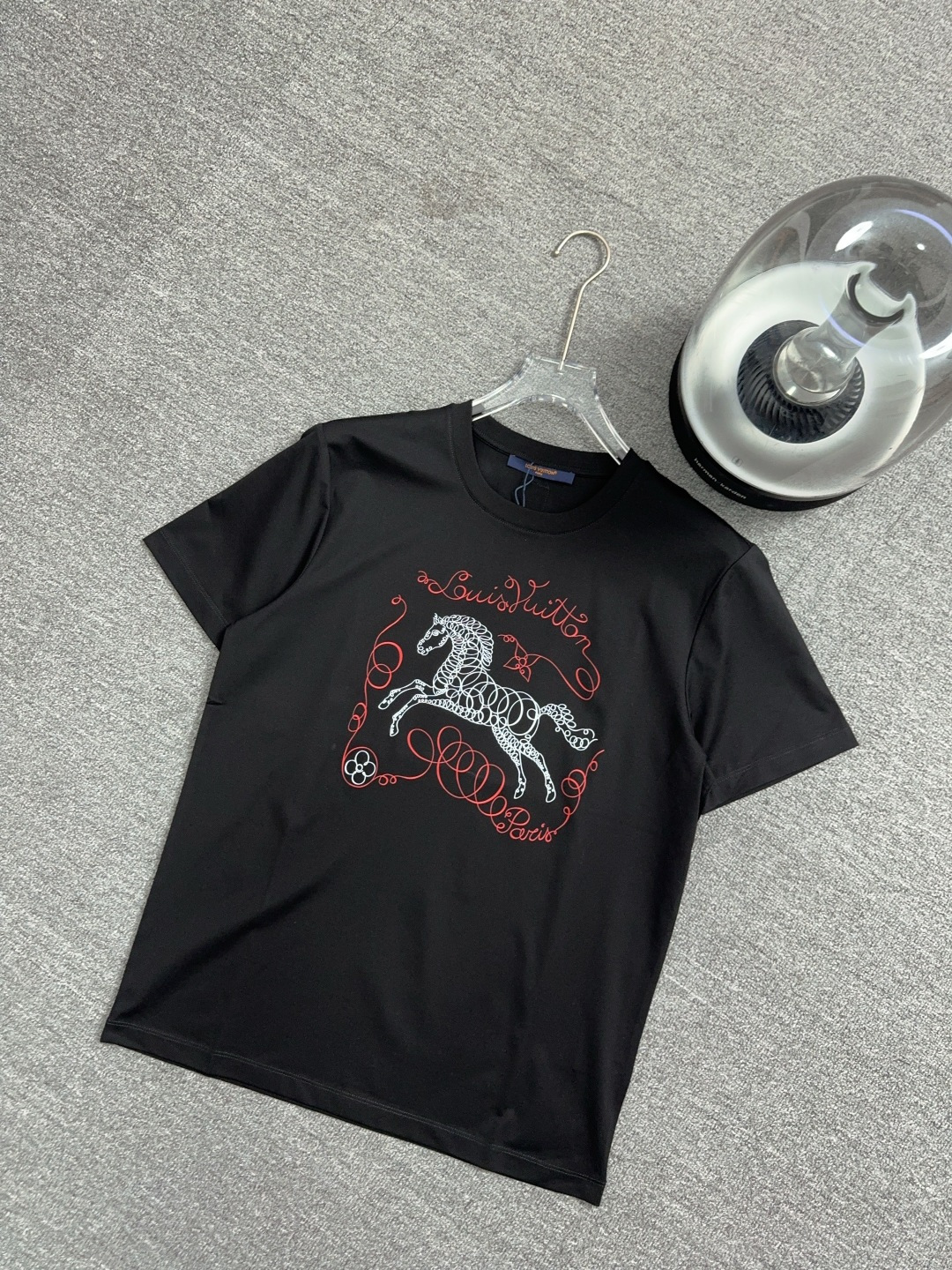 Louis Vuitton Basic Clothing Cotton Black Printed S-l-xl-xxxl