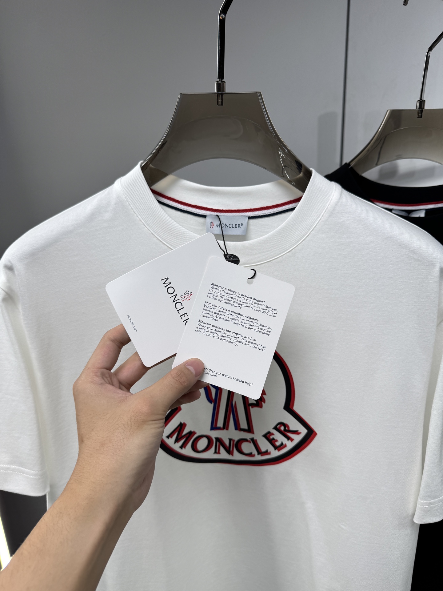 Moncler Basic Clothing Cotton Black S-m-l-xxl