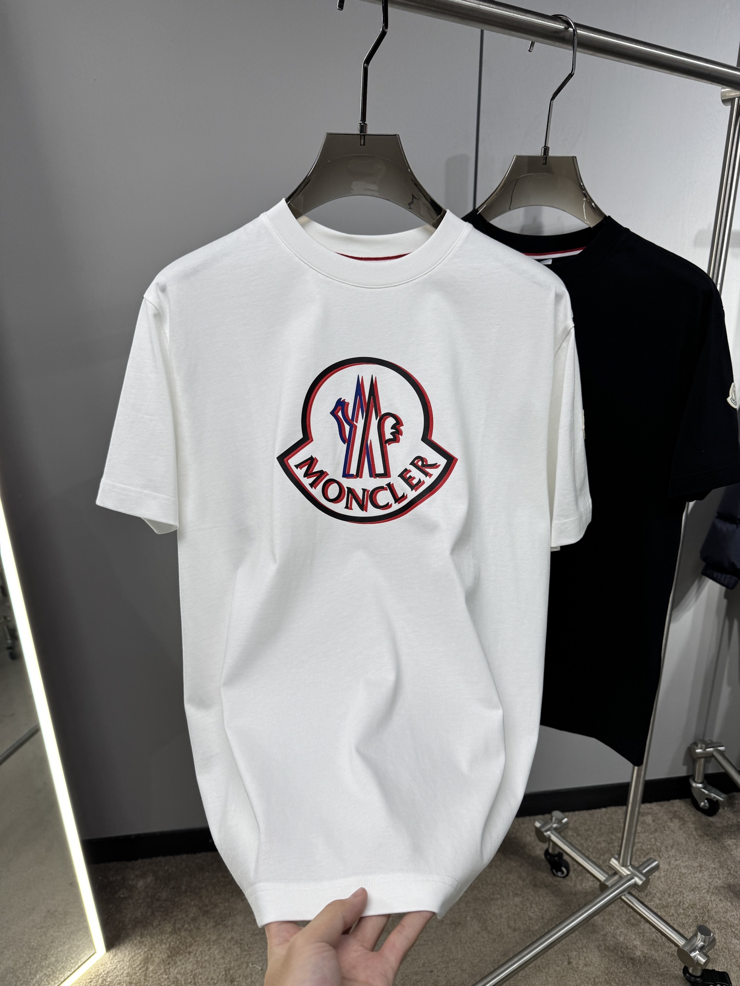 Moncler Basic Clothing Cotton Black S-m-l-xxl