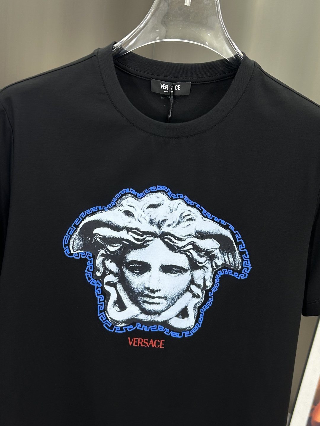 Versace Male Basic Clothing Cotton Black Printed S-xl