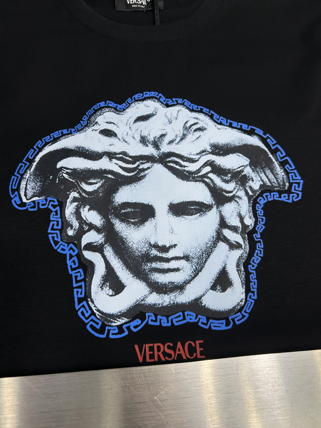 Versace Male Basic Clothing Cotton Black Printed S-xl