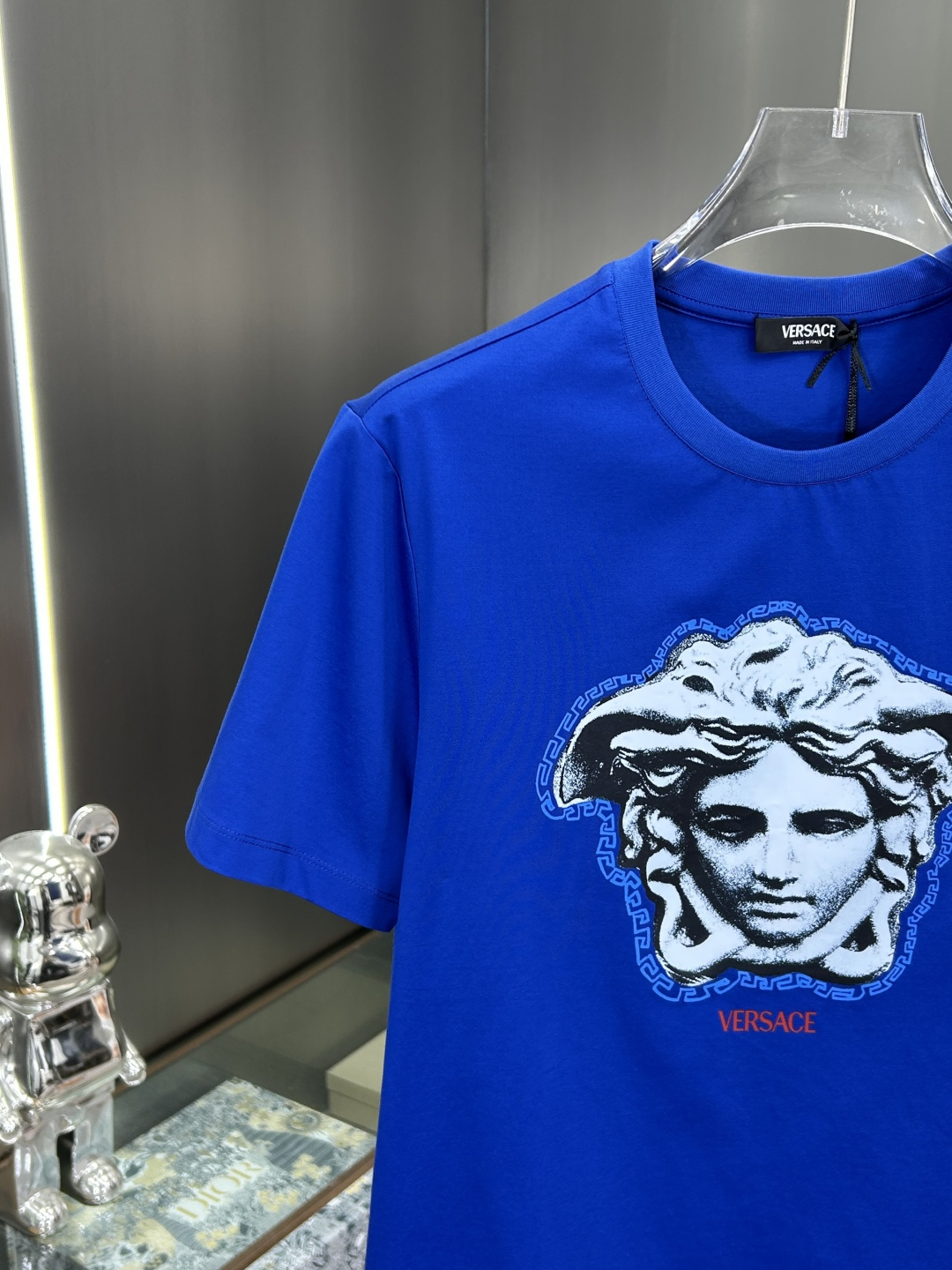 Versace Male Basic Clothing Cotton Black Printed S-xl