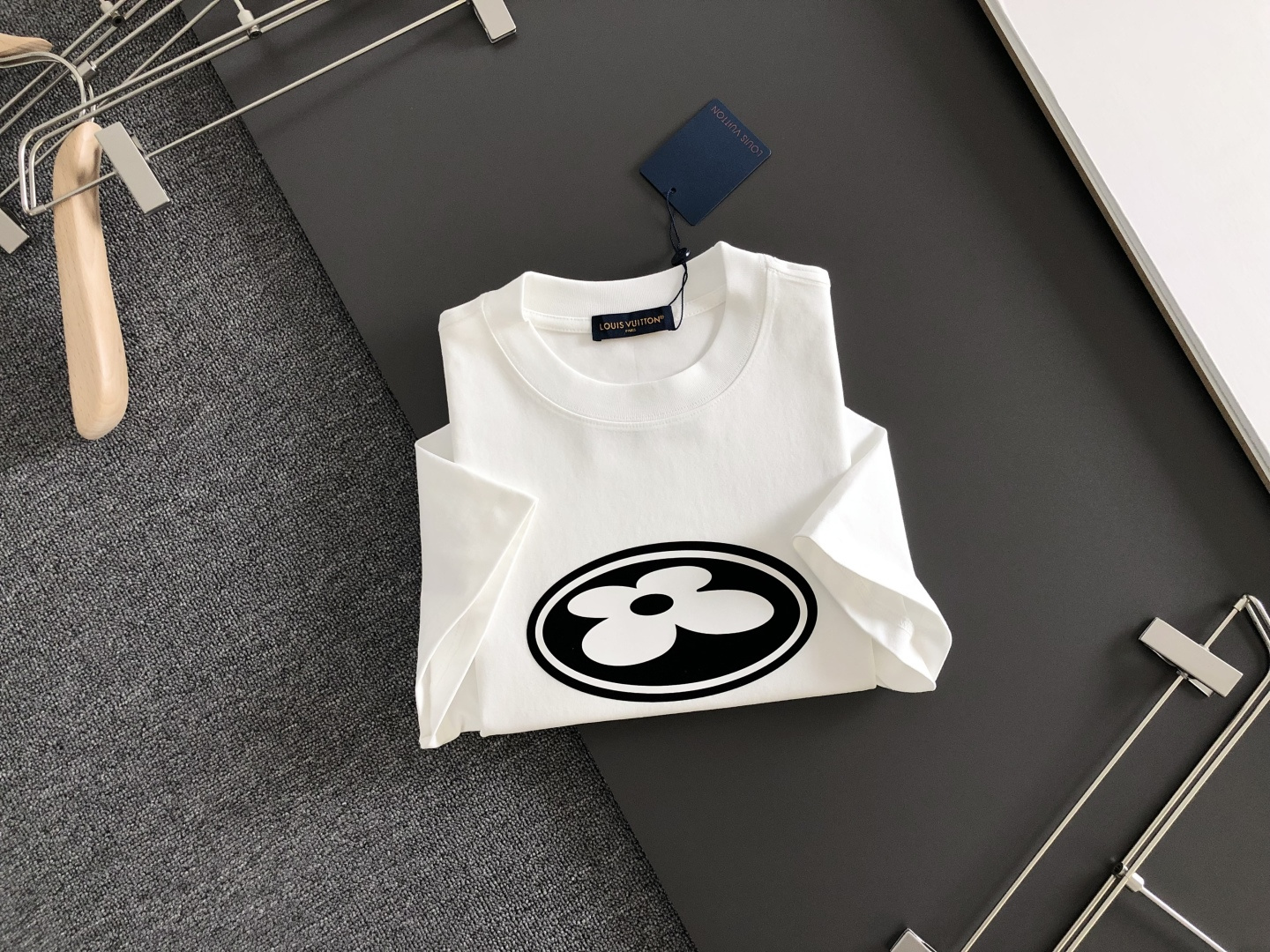 Louis Vuitton Couple Basic Clothing Cotton Loose Fit S-xxxl