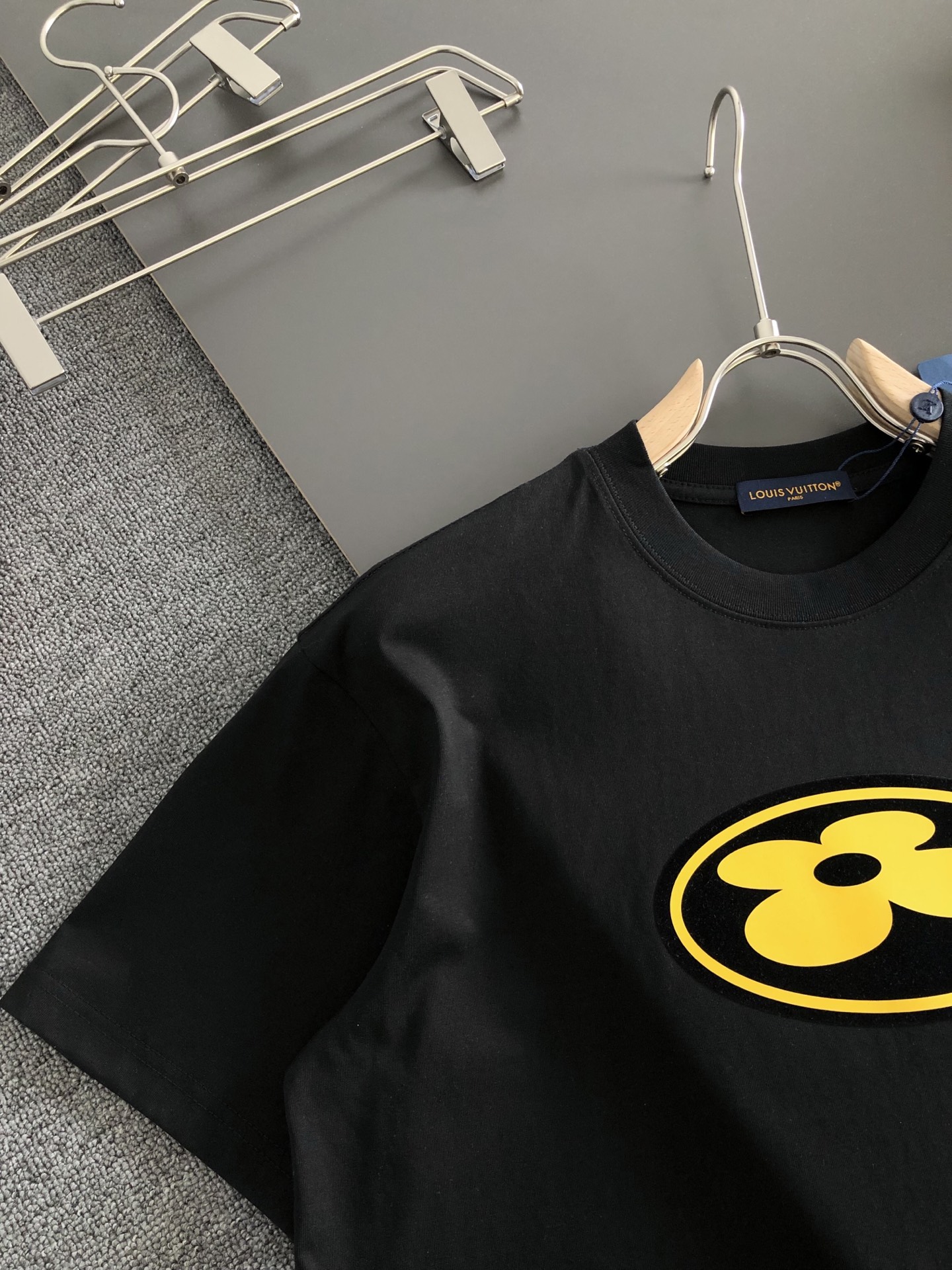 Louis Vuitton Couple Basic Clothing Cotton Loose Fit S-xxxl