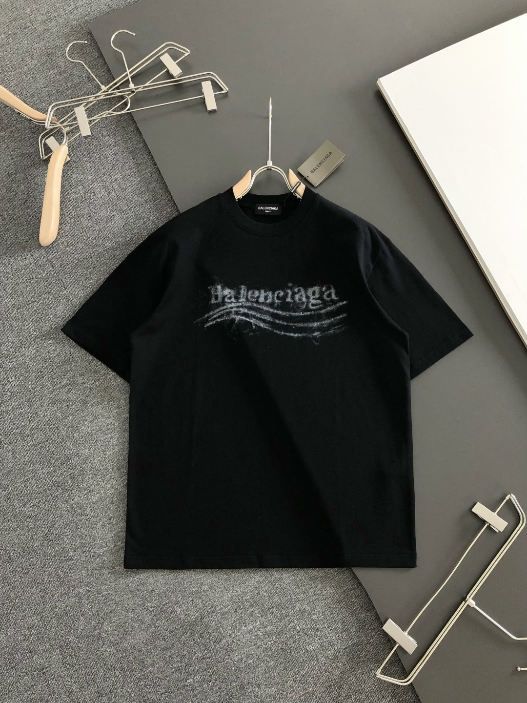 Balenciaga Couple Basic Clothing Cotton Printed S-m-l-xxl