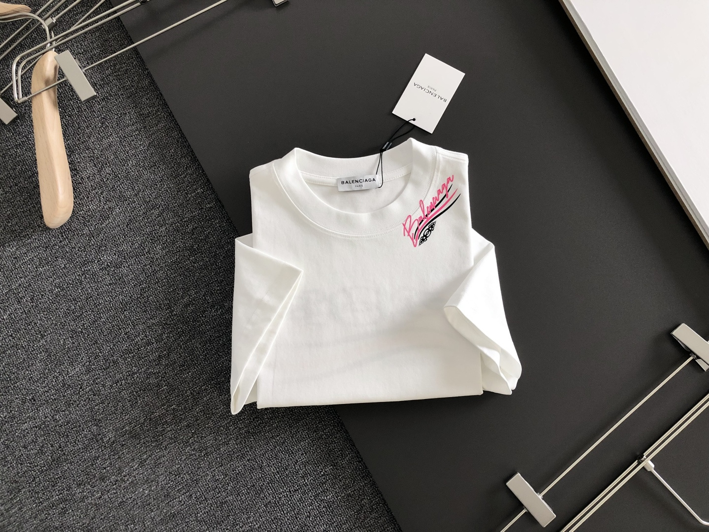 Balenciaga Couple Basic Clothing Cotton Loose Fit S-l-xxxl