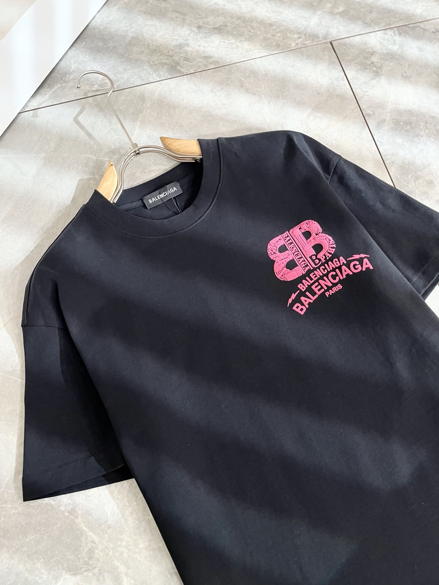 Balenciaga Couple Basic Clothing Cotton Printed M-l-xl