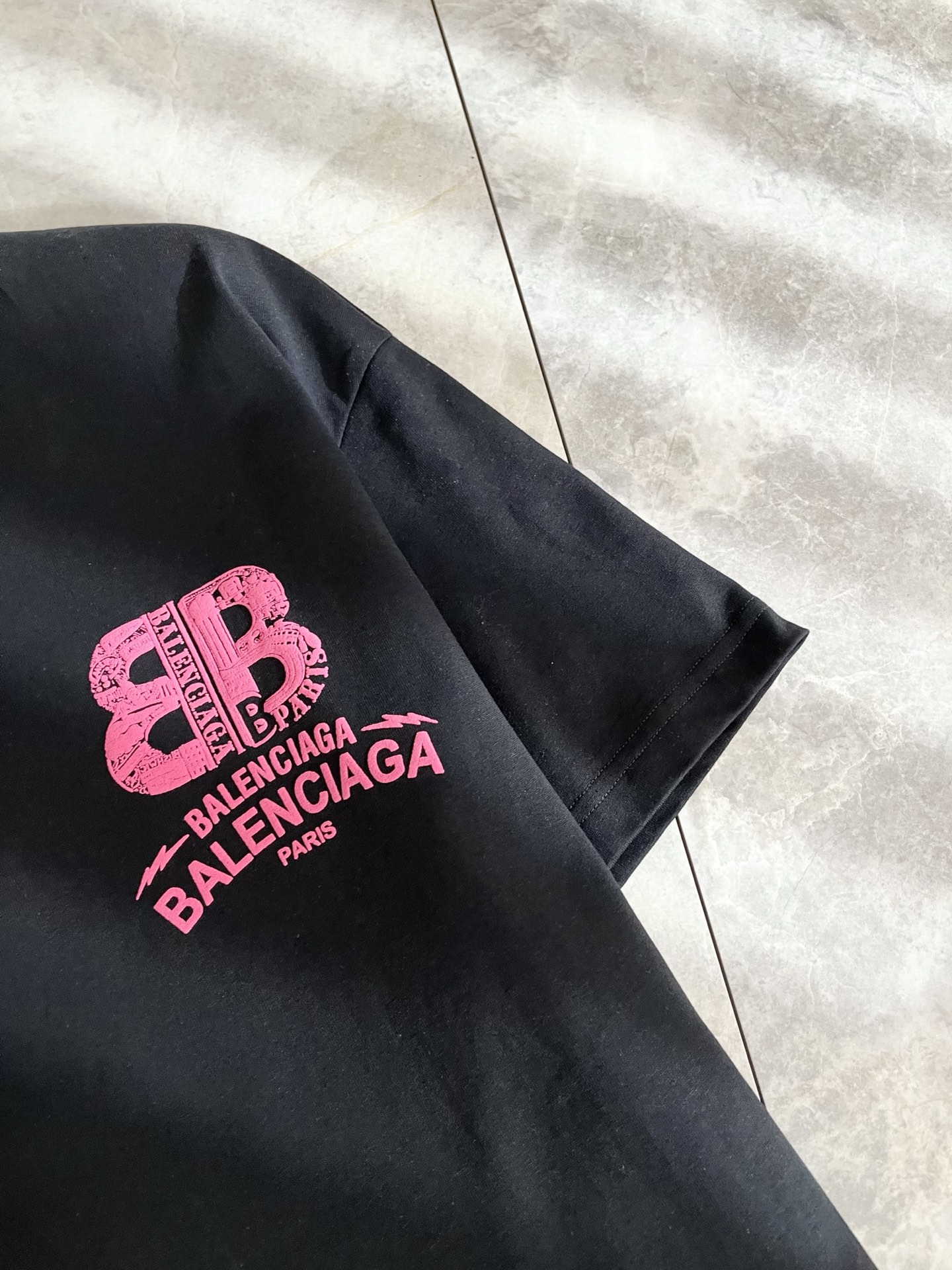 Balenciaga Couple Basic Clothing Cotton Printed M-l-xl