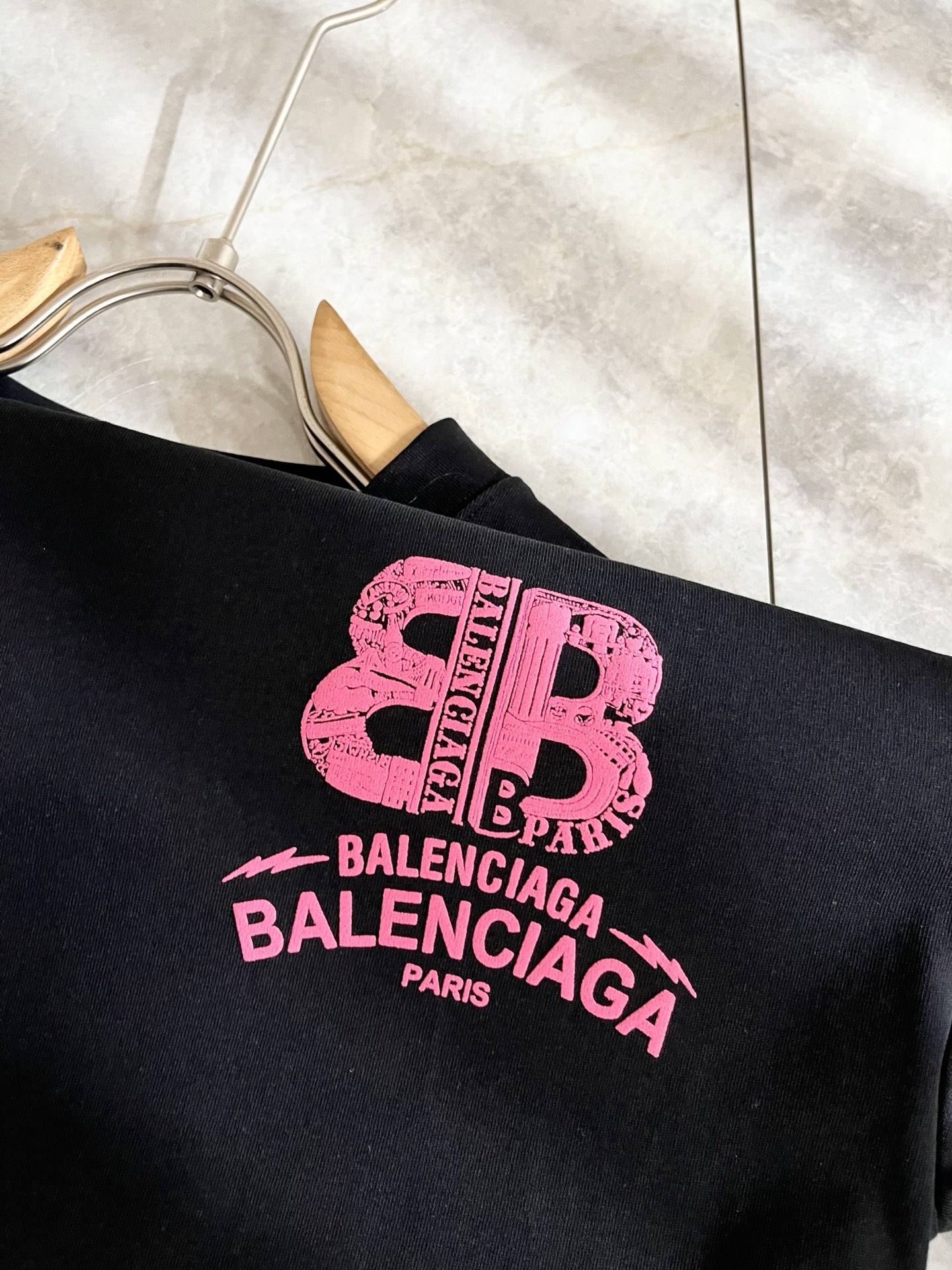 Balenciaga Couple Basic Clothing Cotton Printed M-l-xl