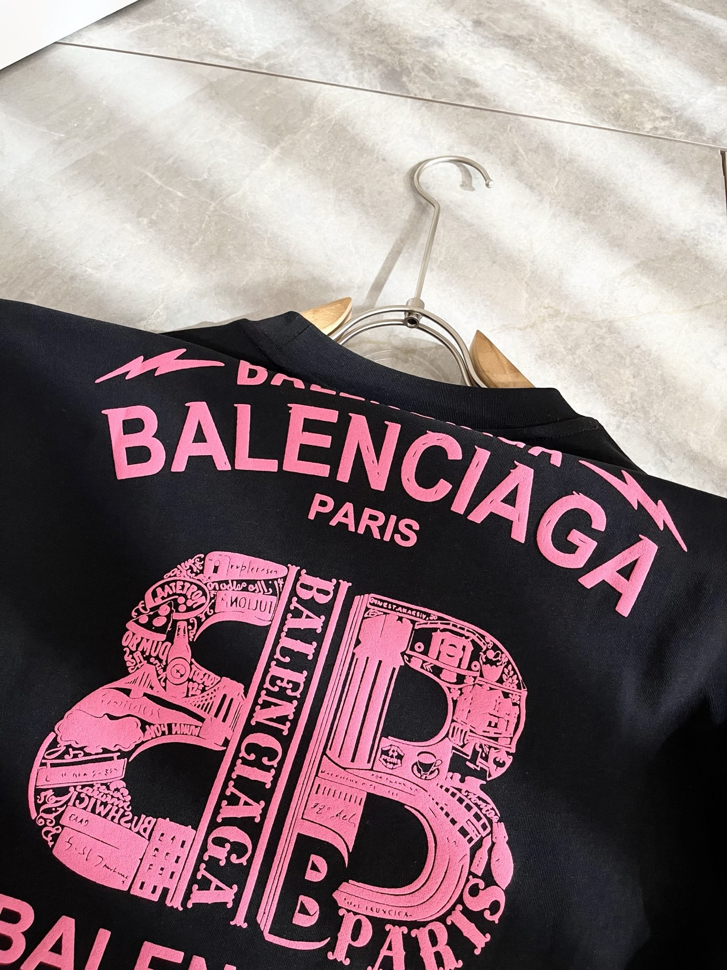 Balenciaga Couple Basic Clothing Cotton Printed M-l-xl
