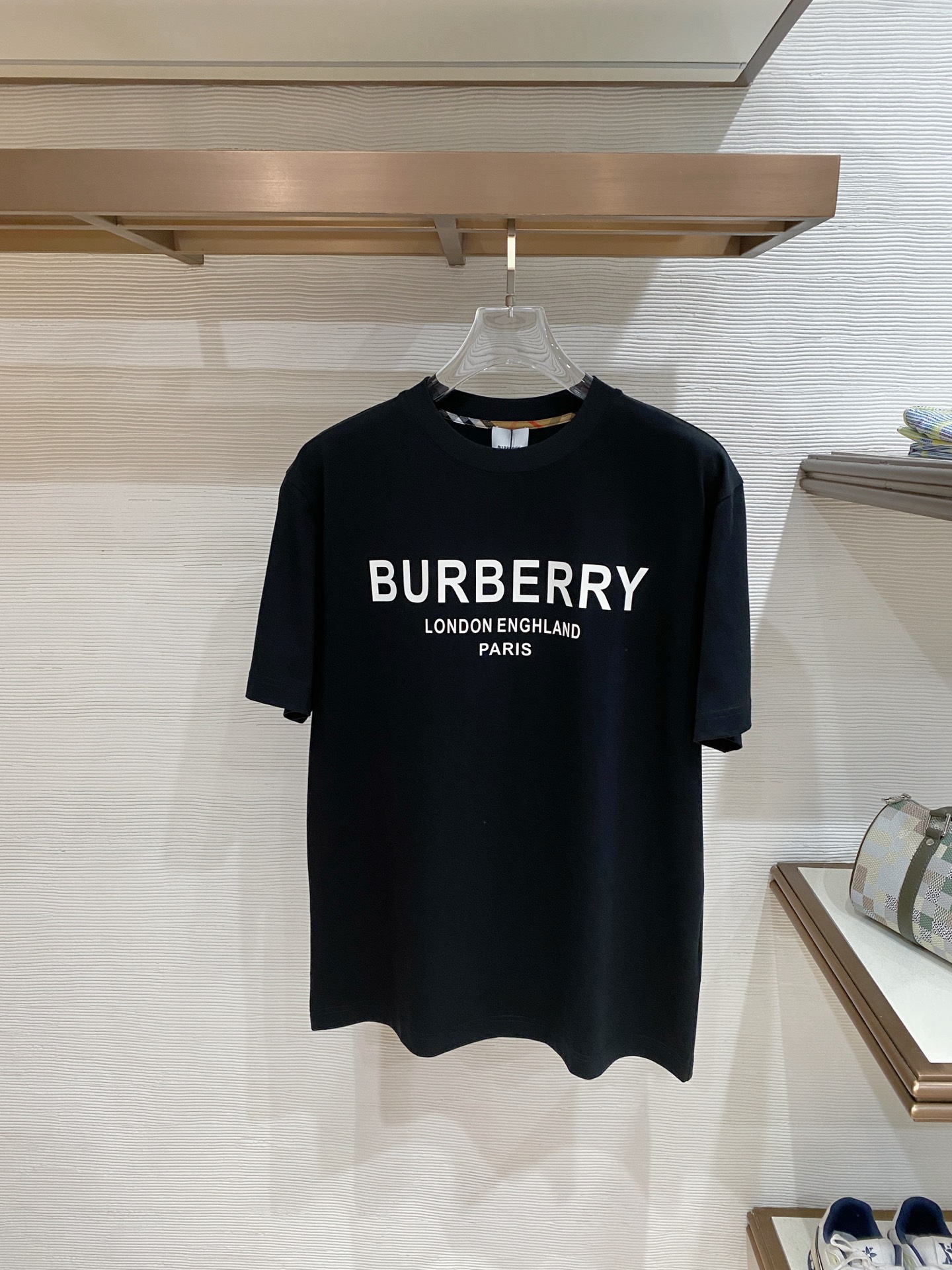 Burberry Basic Clothing Cotton Black S-l-xxl