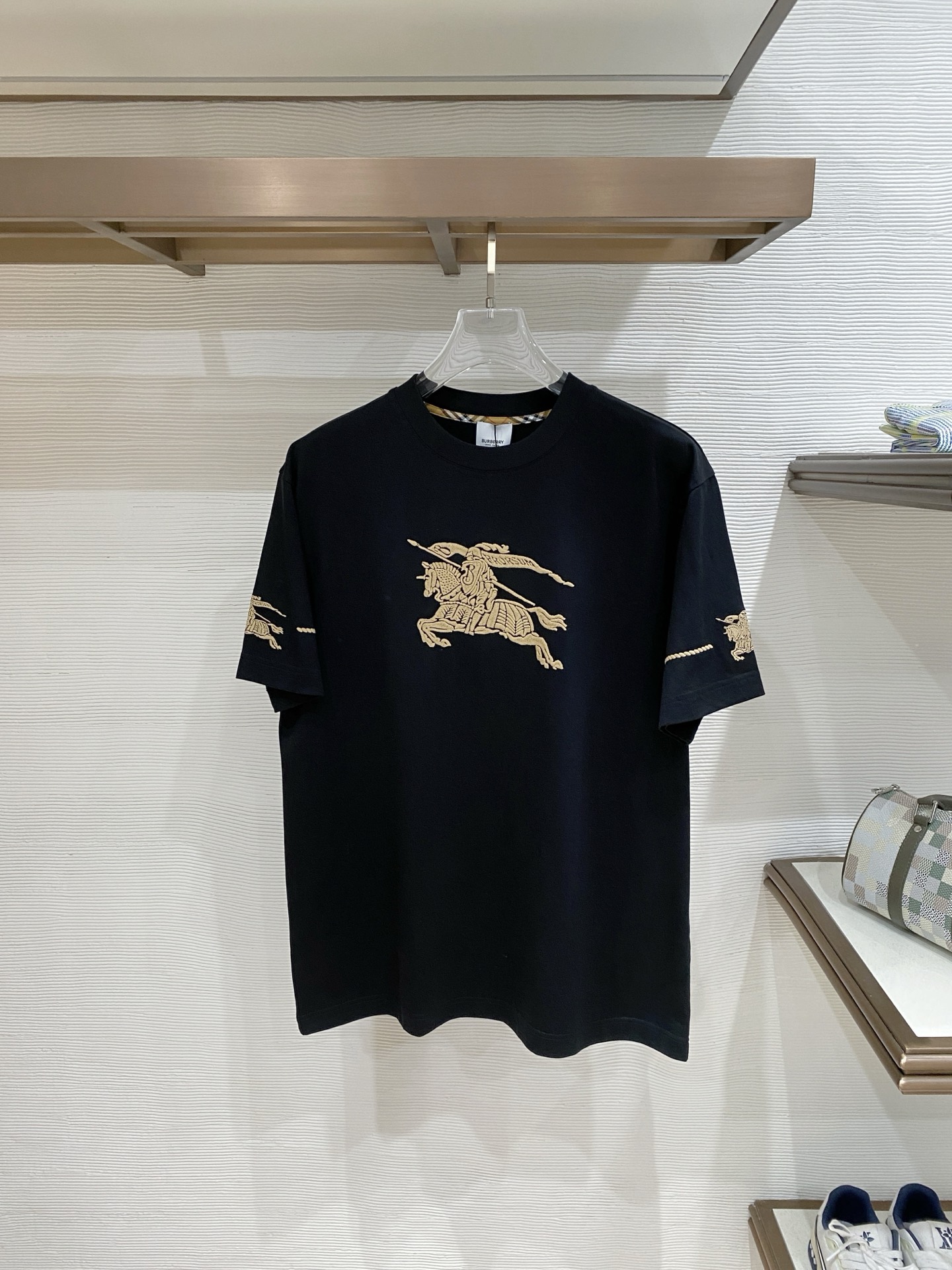 Burberry Basic Clothing Cotton Black S-l-xxl