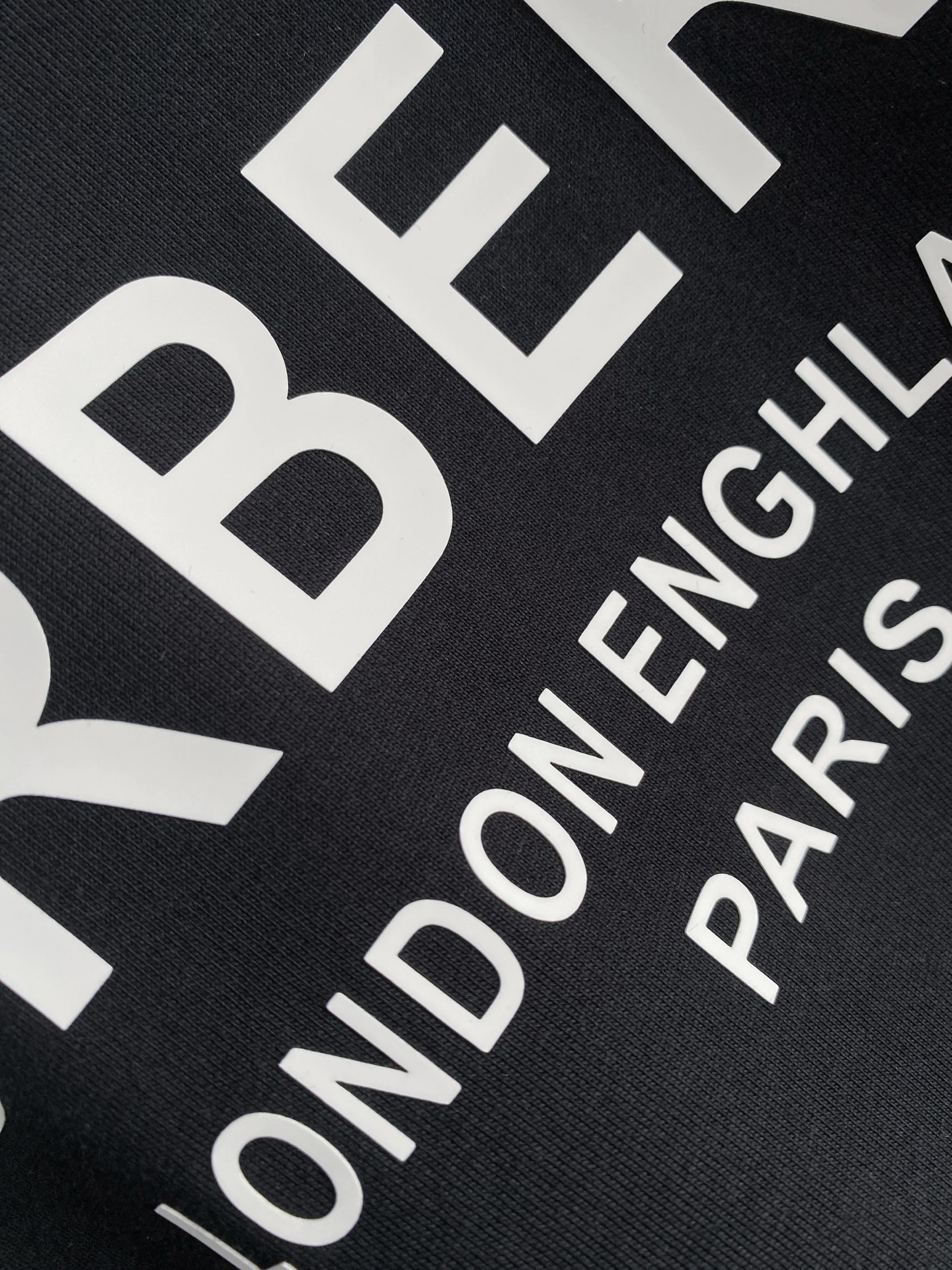 Burberry Basic Clothing Cotton Black S-l-xxl