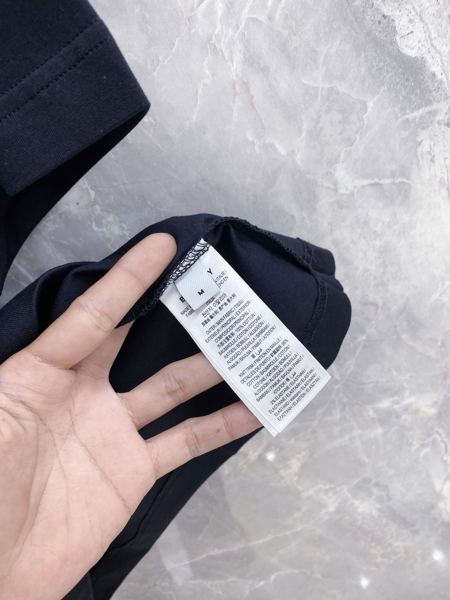 Burberry Basic Clothing Cotton Black S-l-xxl