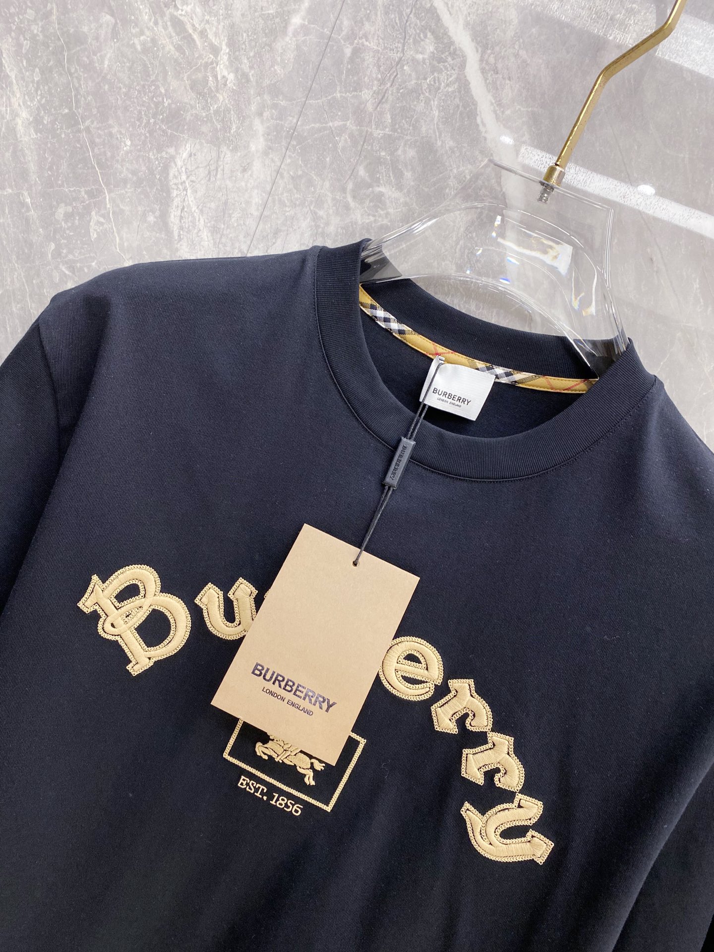 Burberry Basic Clothing Cotton Black S-l-xxl