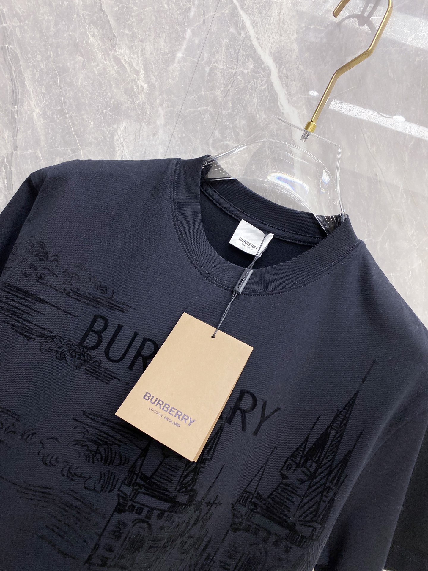 Burberry Basic Clothing Cotton Black S-l-xxl