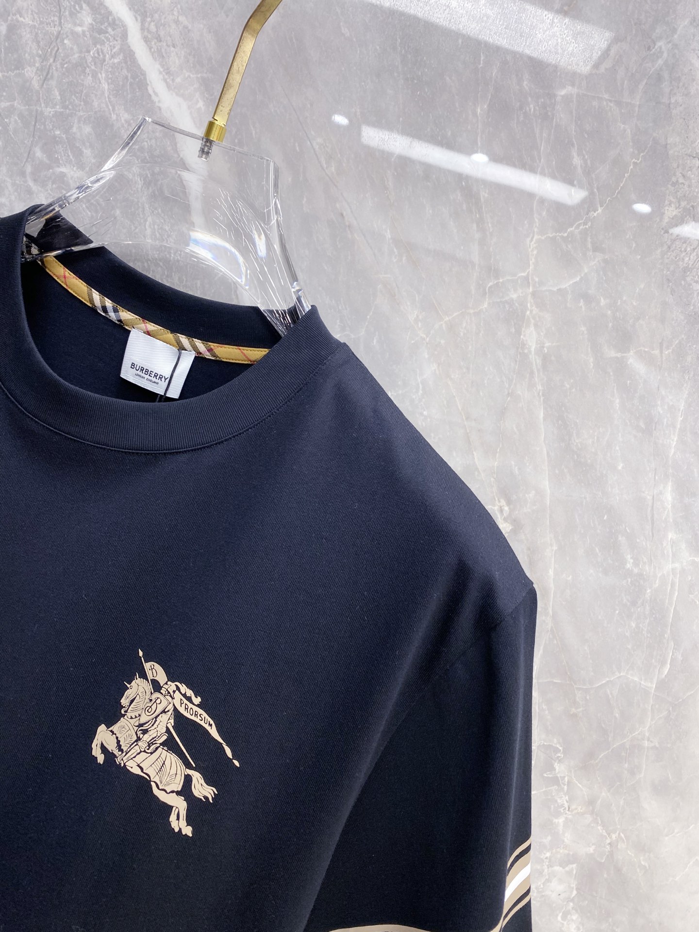 Burberry Basic Clothing Cotton Black S-l-xxl