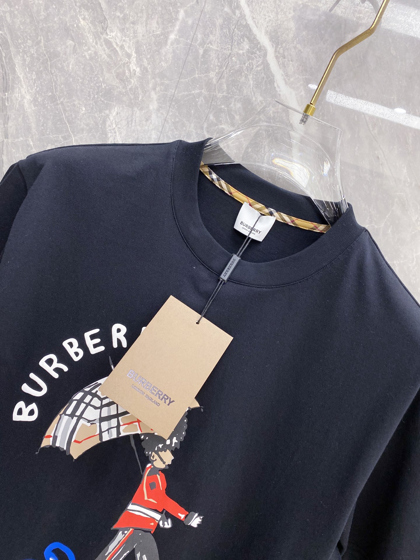 Burberry Basic Clothing Cotton Black S-l-xxl