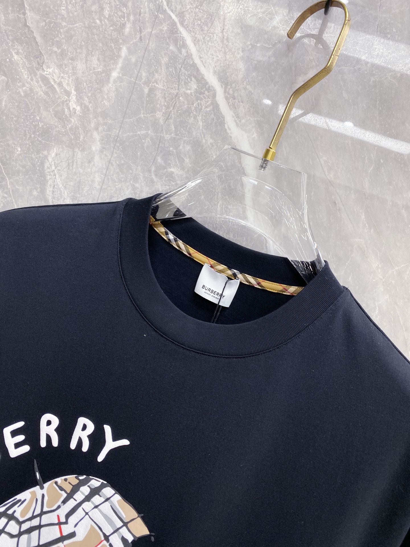 Burberry Basic Clothing Cotton Black S-l-xxl