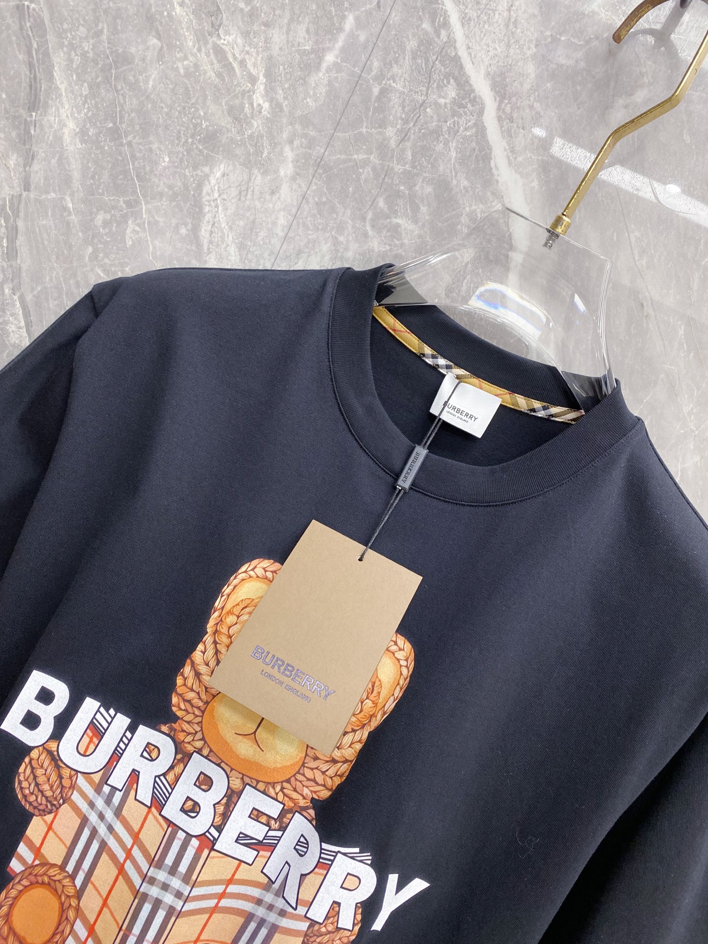 Burberry Basic Clothing Cotton Black S-l-xxl