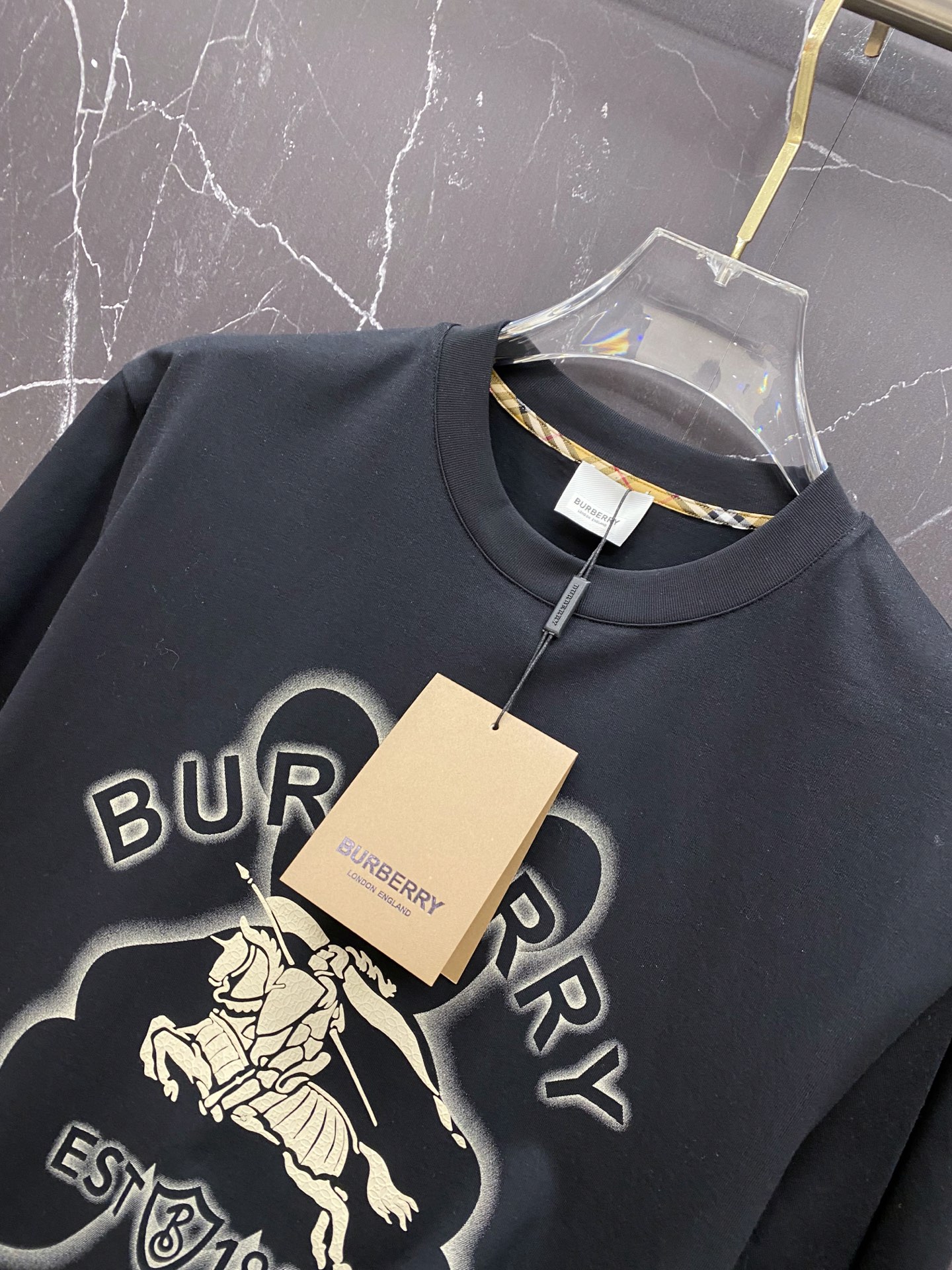 Burberry Basic Clothing Cotton Black S-l-xxl