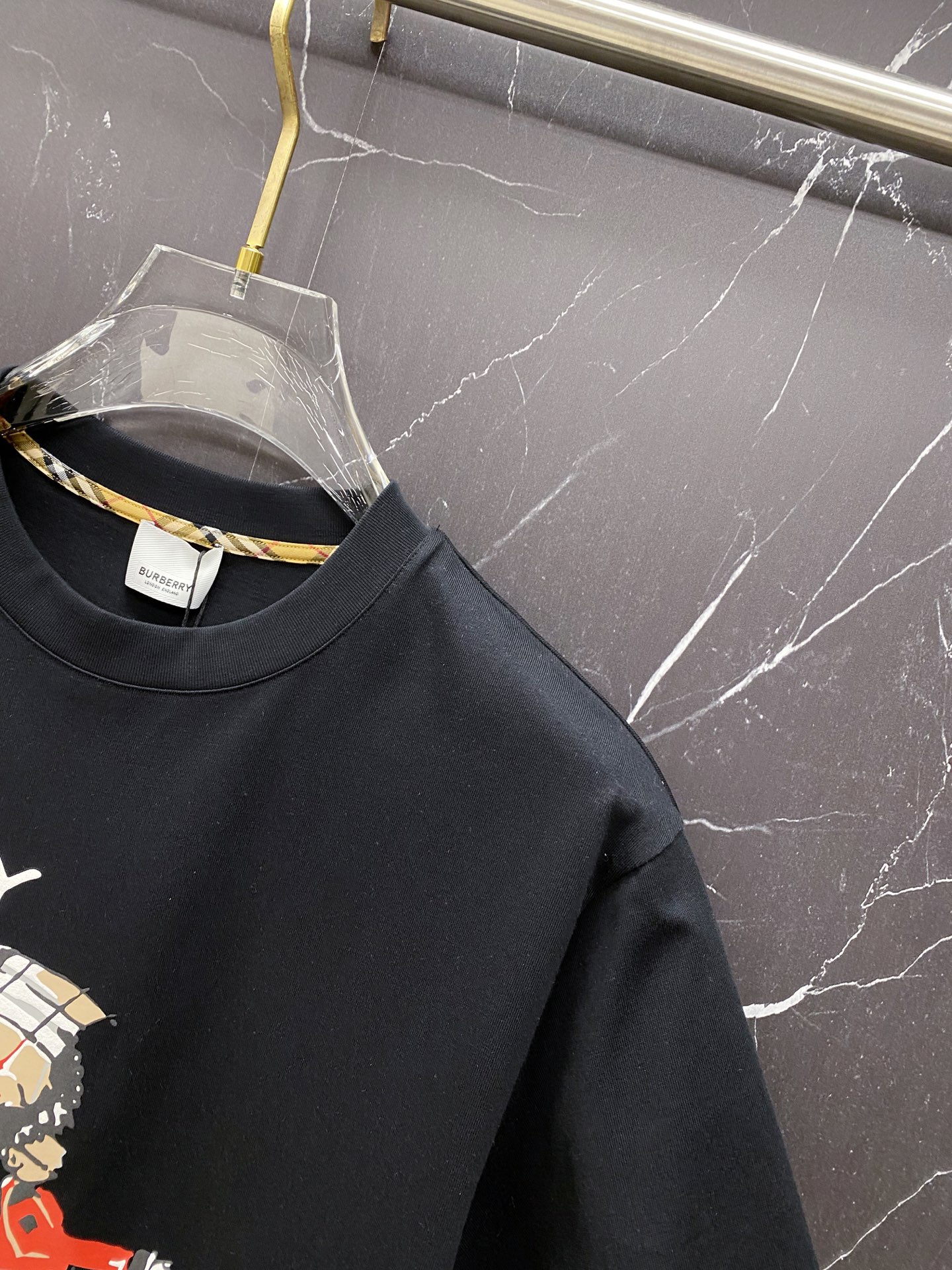 Burberry Basic Clothing Cotton Black S-l-xxl