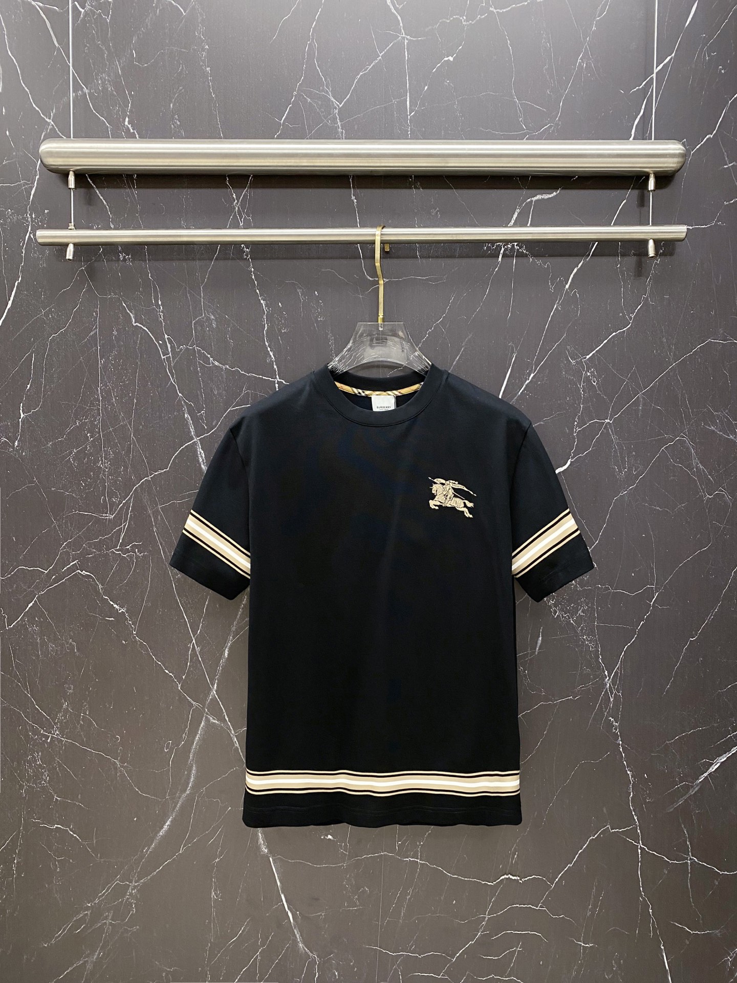 Burberry Basic Clothing Cotton Black S-l-xxl