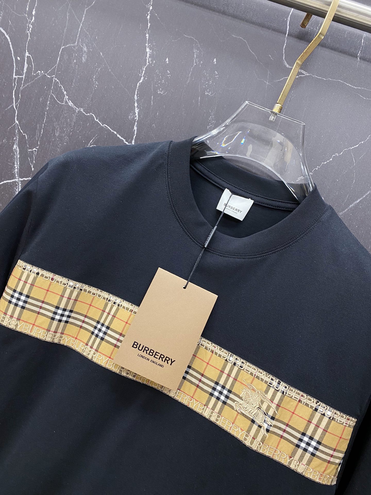 Burberry Basic Clothing Cotton Black S-l-xxl
