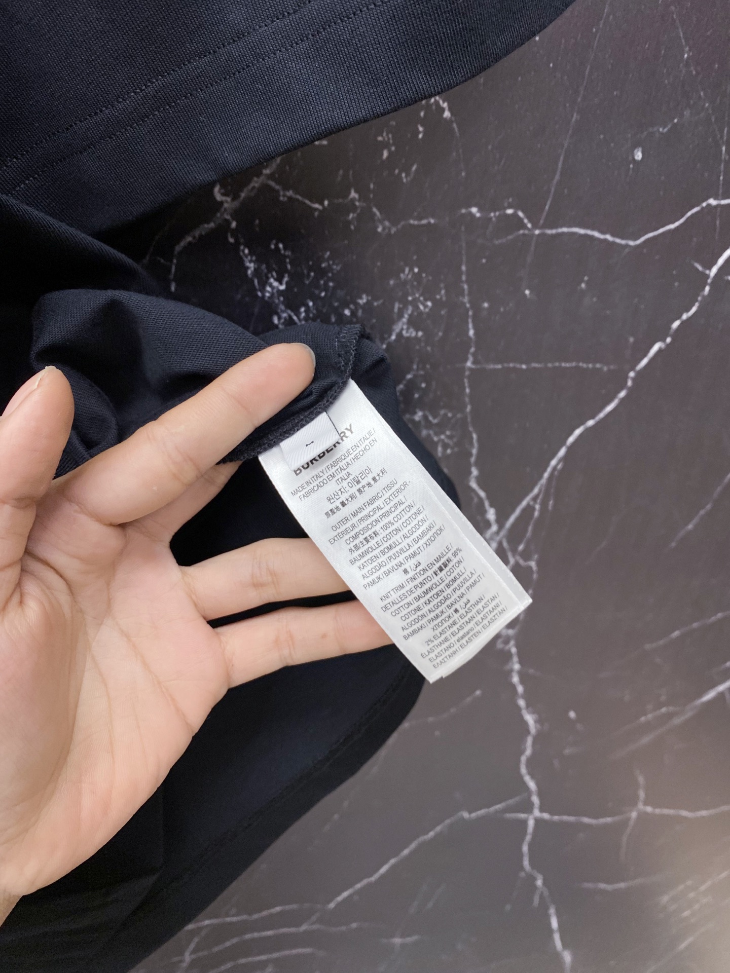 Burberry Basic Clothing Cotton Black S-l-xxl