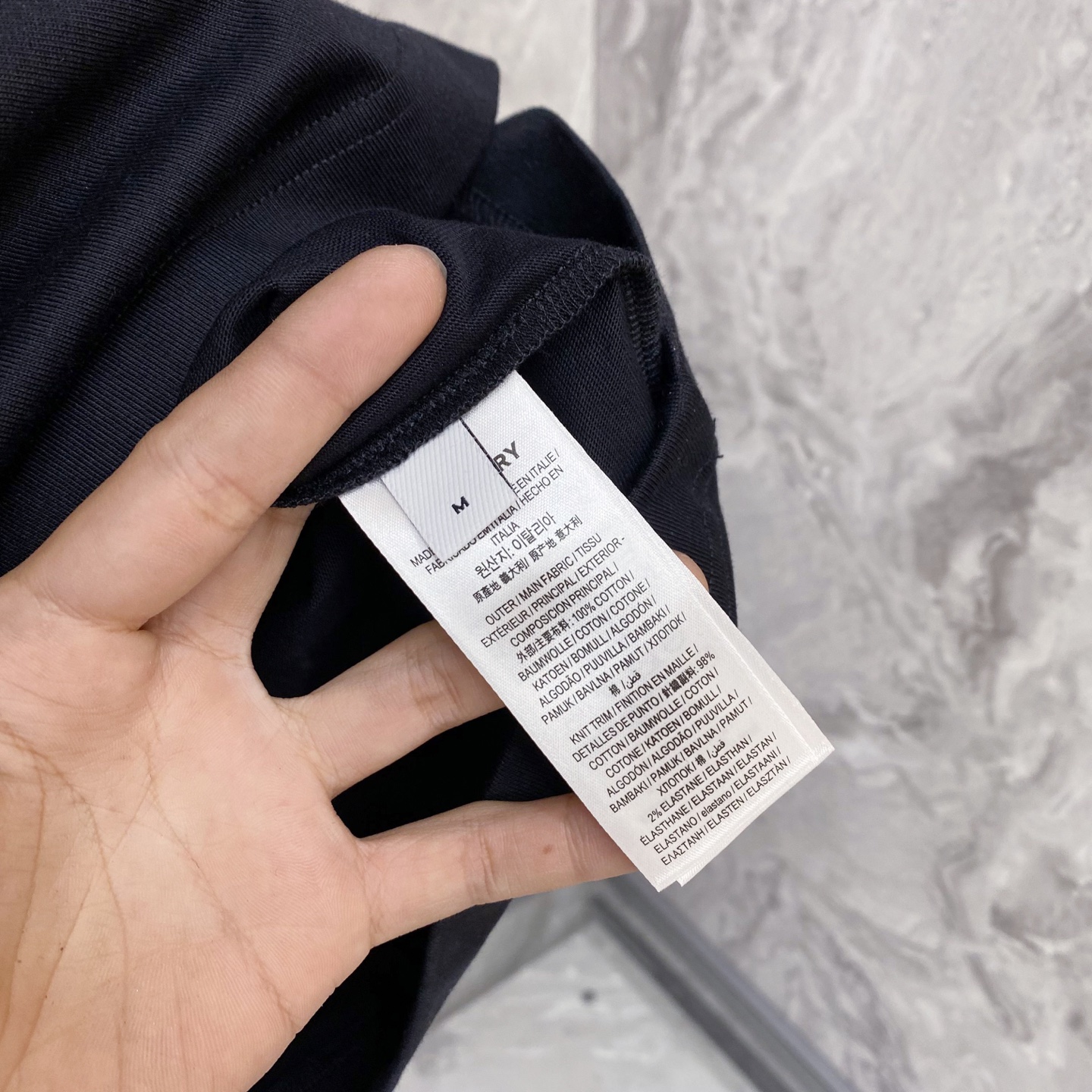 Burberry Basic Clothing Cotton Black S-l-xxl