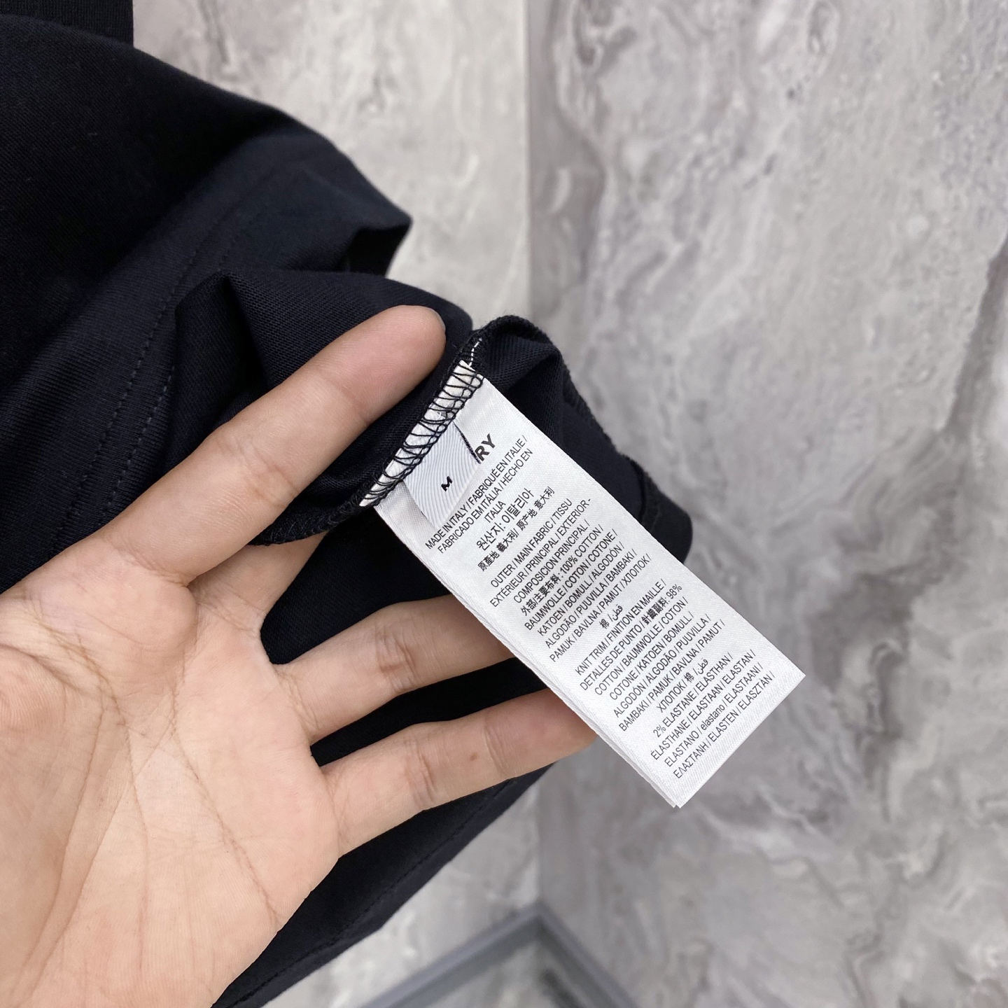 Burberry Basic Clothing Cotton Black S-l-xxl