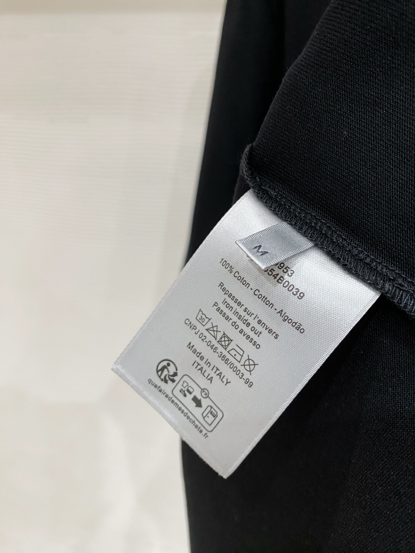 Dior Basic Clothing Cotton Black S-l-xxl