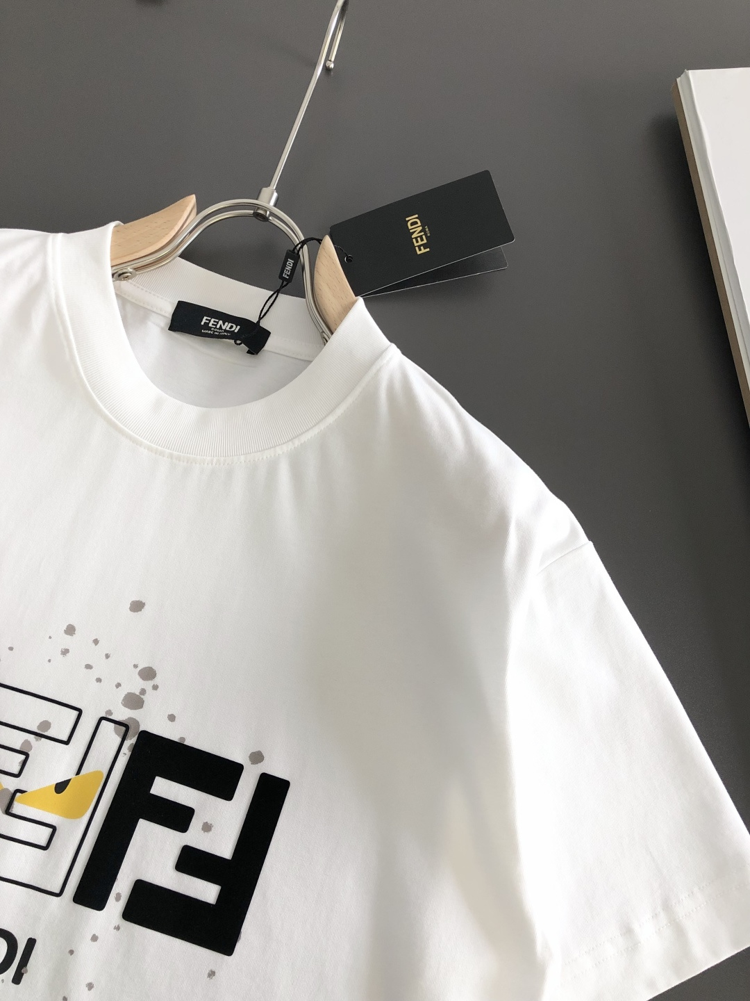 Fendi Couple Basic Clothing Cotton Loose Fit S-xxl