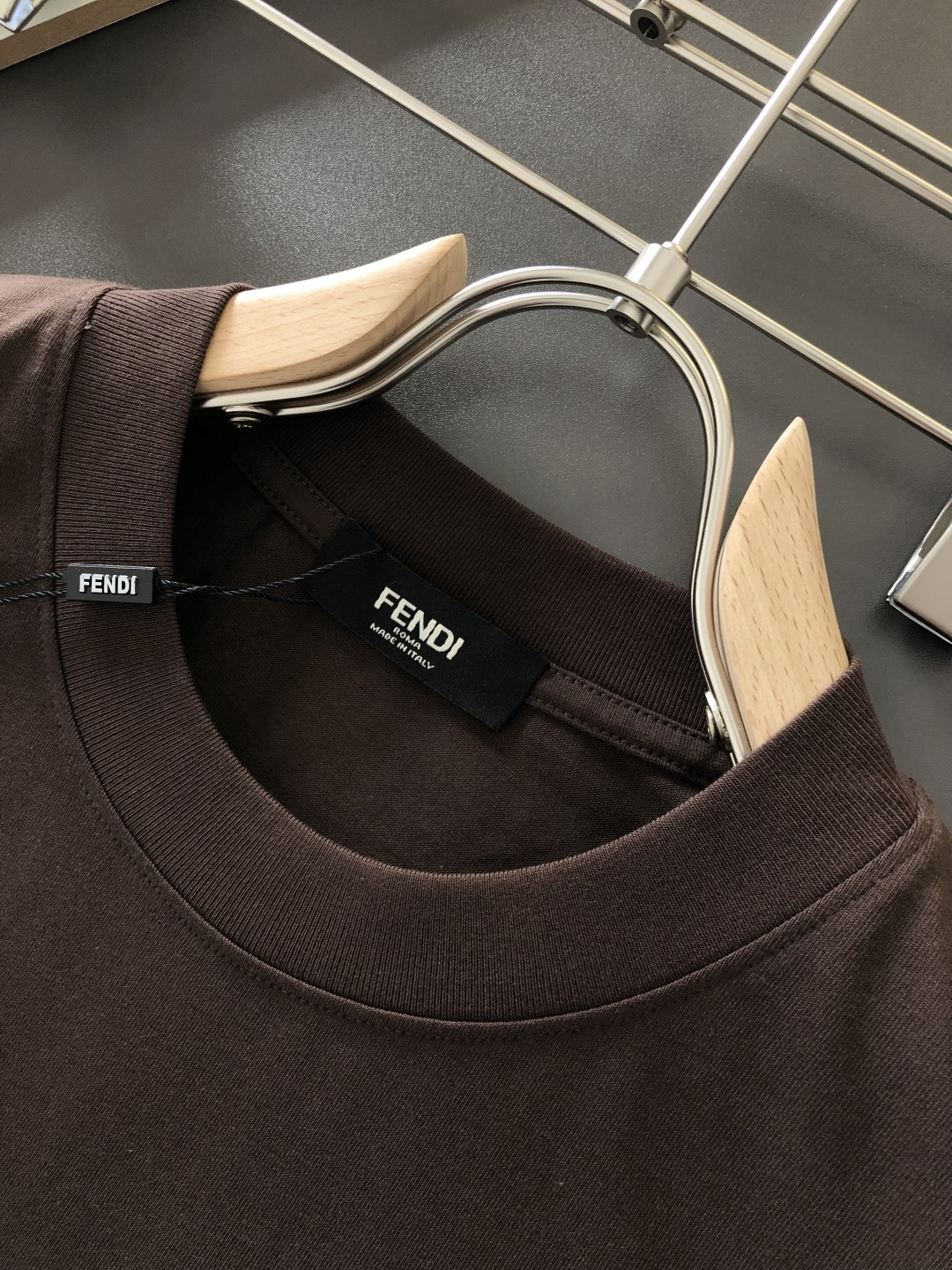 Fendi Couple Basic Clothing Cotton Loose Fit S-xxl