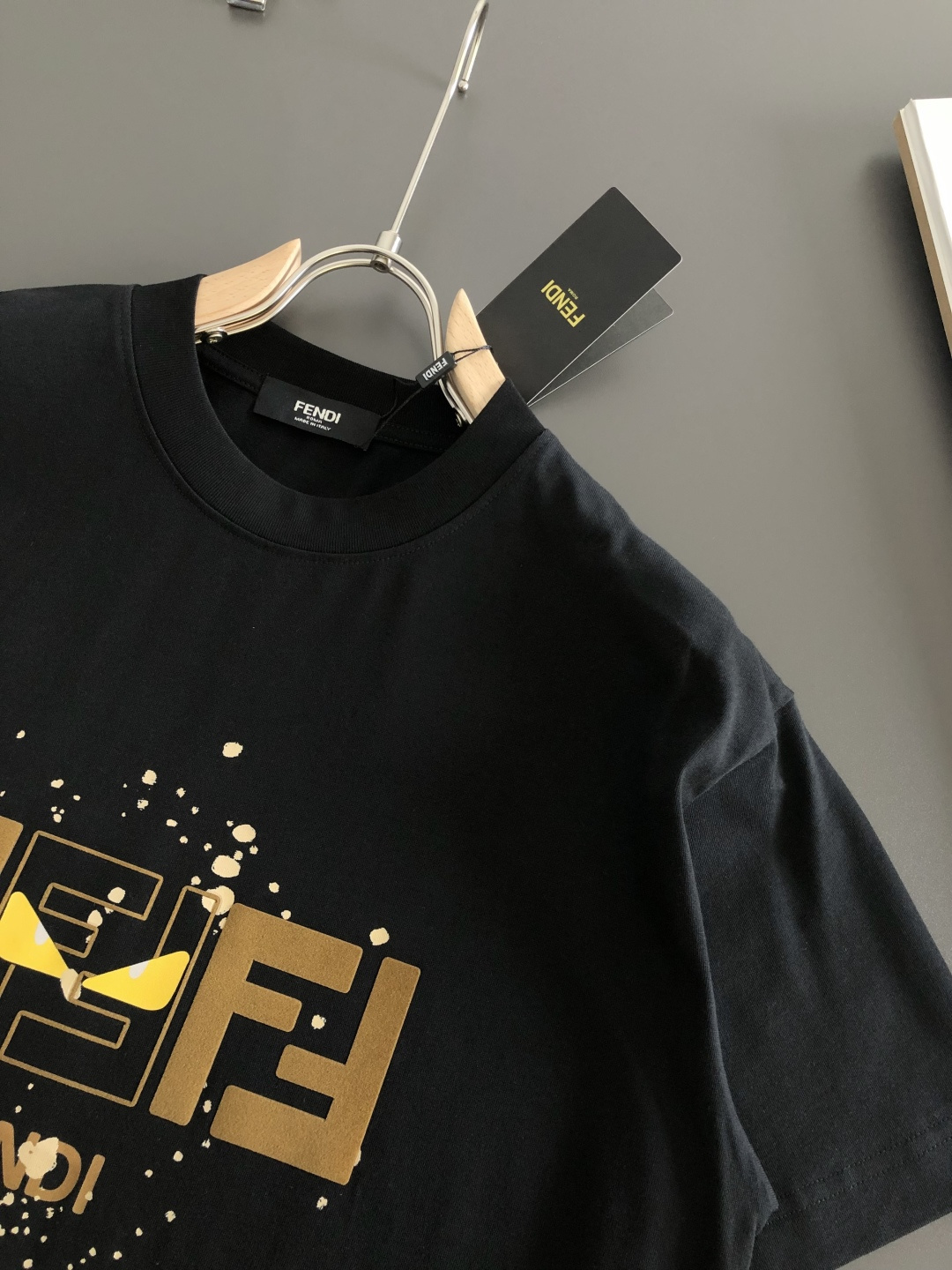 Fendi Couple Basic Clothing Cotton Loose Fit S-xxl