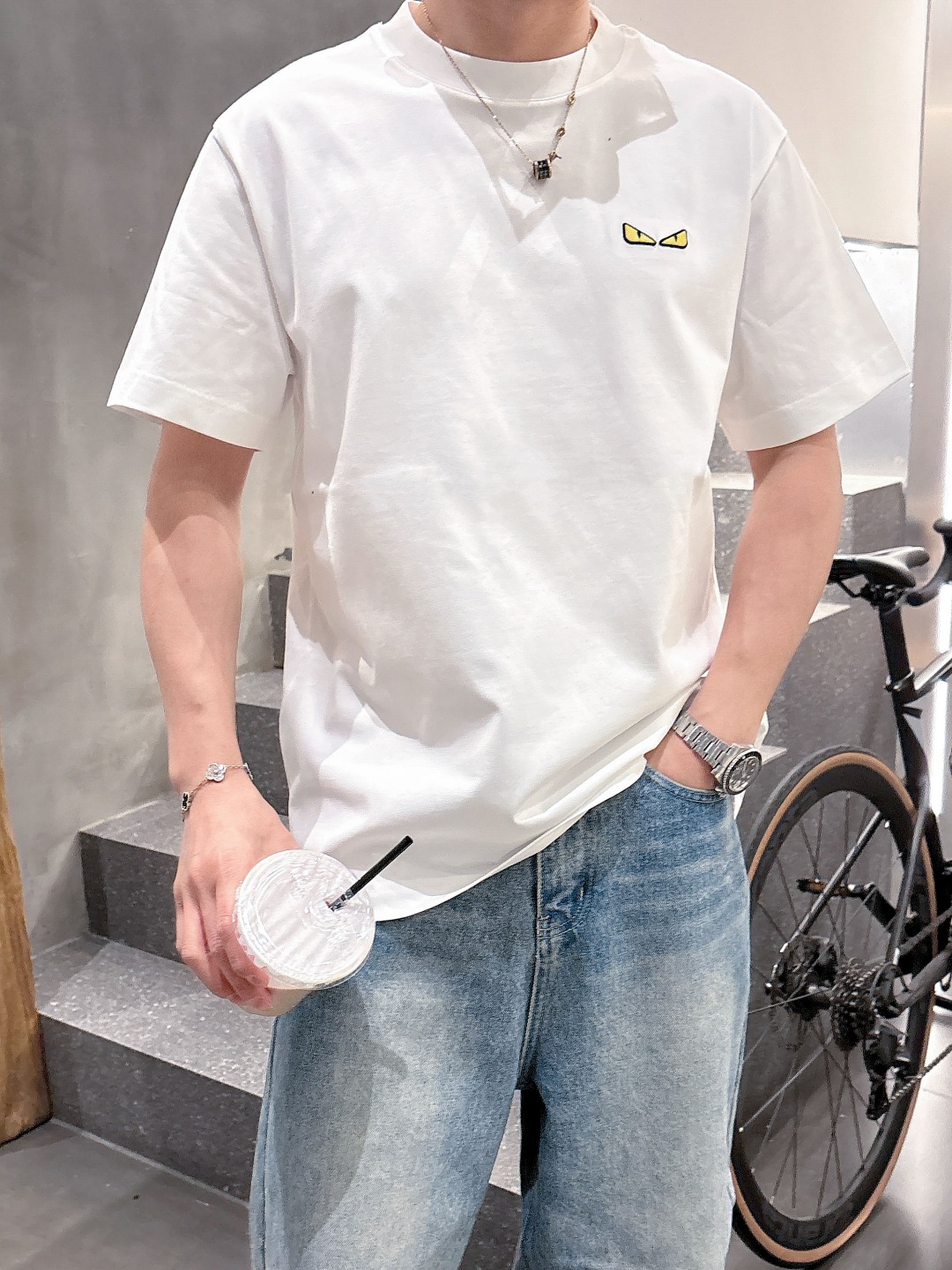 Fendi Couple Basic Clothing Cotton S-m-l-xl-xxl