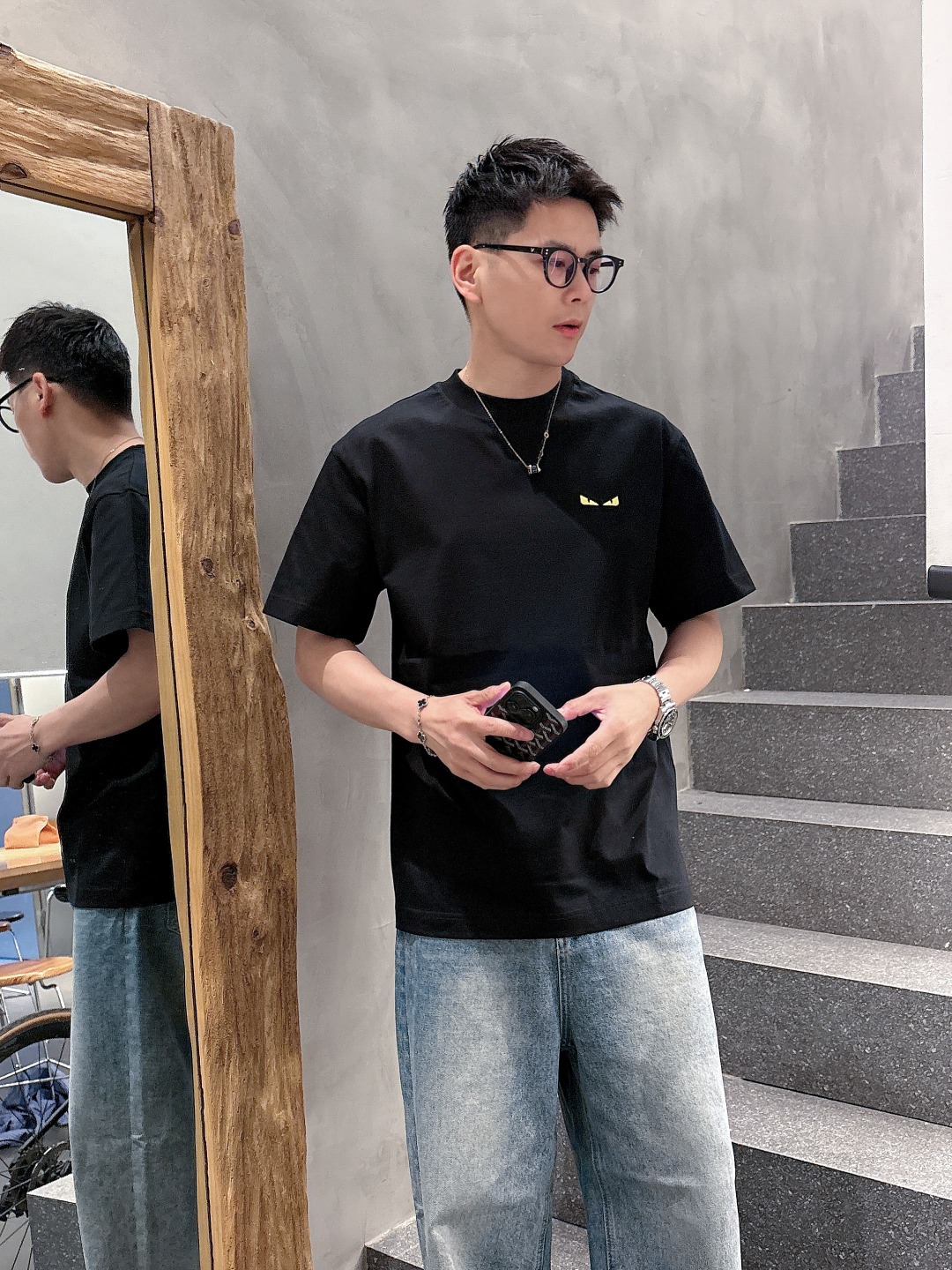 Fendi Couple Basic Clothing Cotton S-m-l-xl-xxl