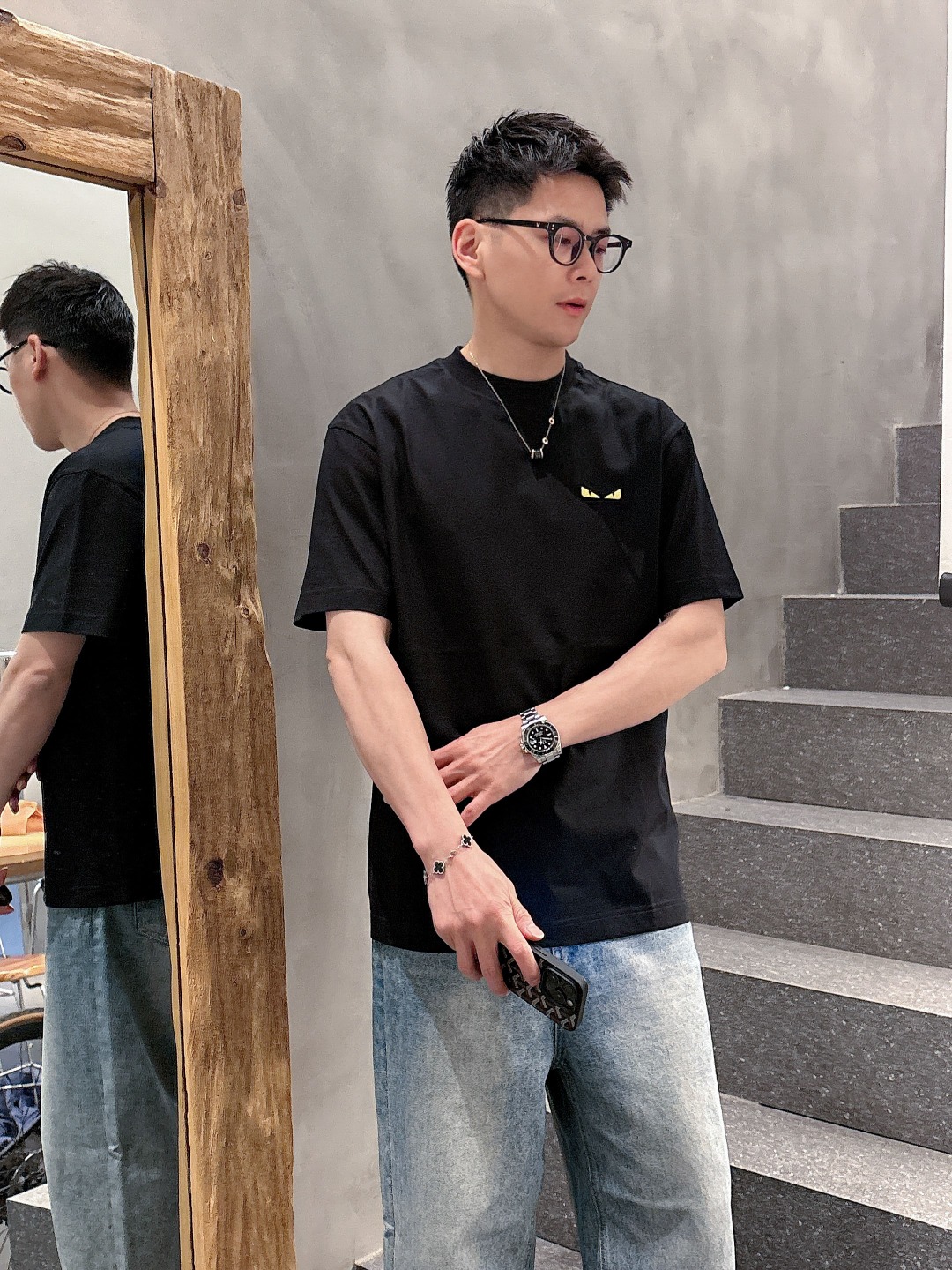 Fendi Couple Basic Clothing Cotton S-m-l-xl-xxl