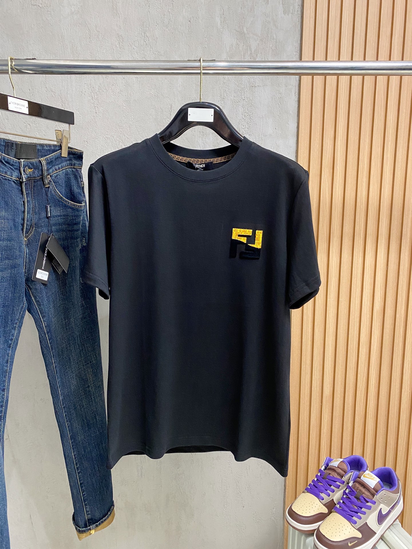 Fendi Couple Basic Clothing Cotton S-l-xl