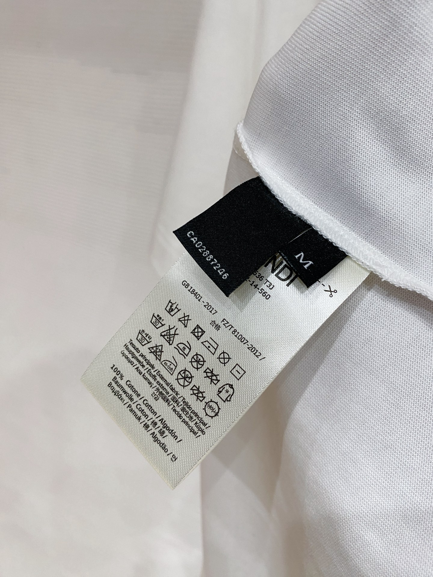 Fendi Basic Clothing Cotton Black S-l-xxl