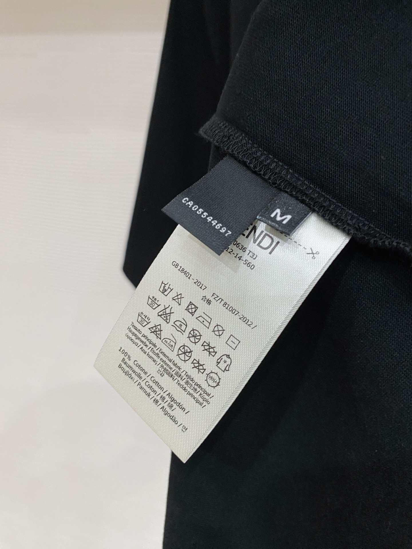 Fendi Basic Clothing Cotton Black S-l-xxl