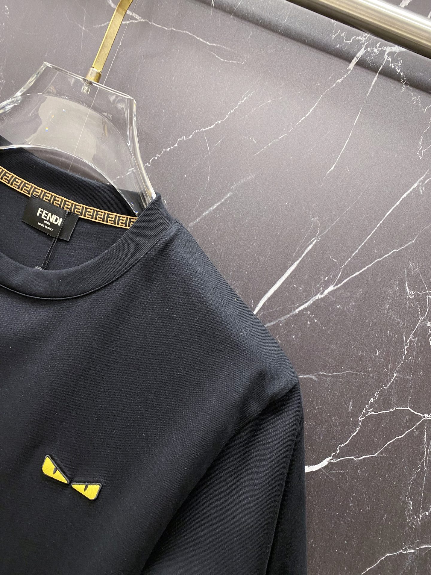 Fendi Basic Clothing Cotton Black S-l-xxl