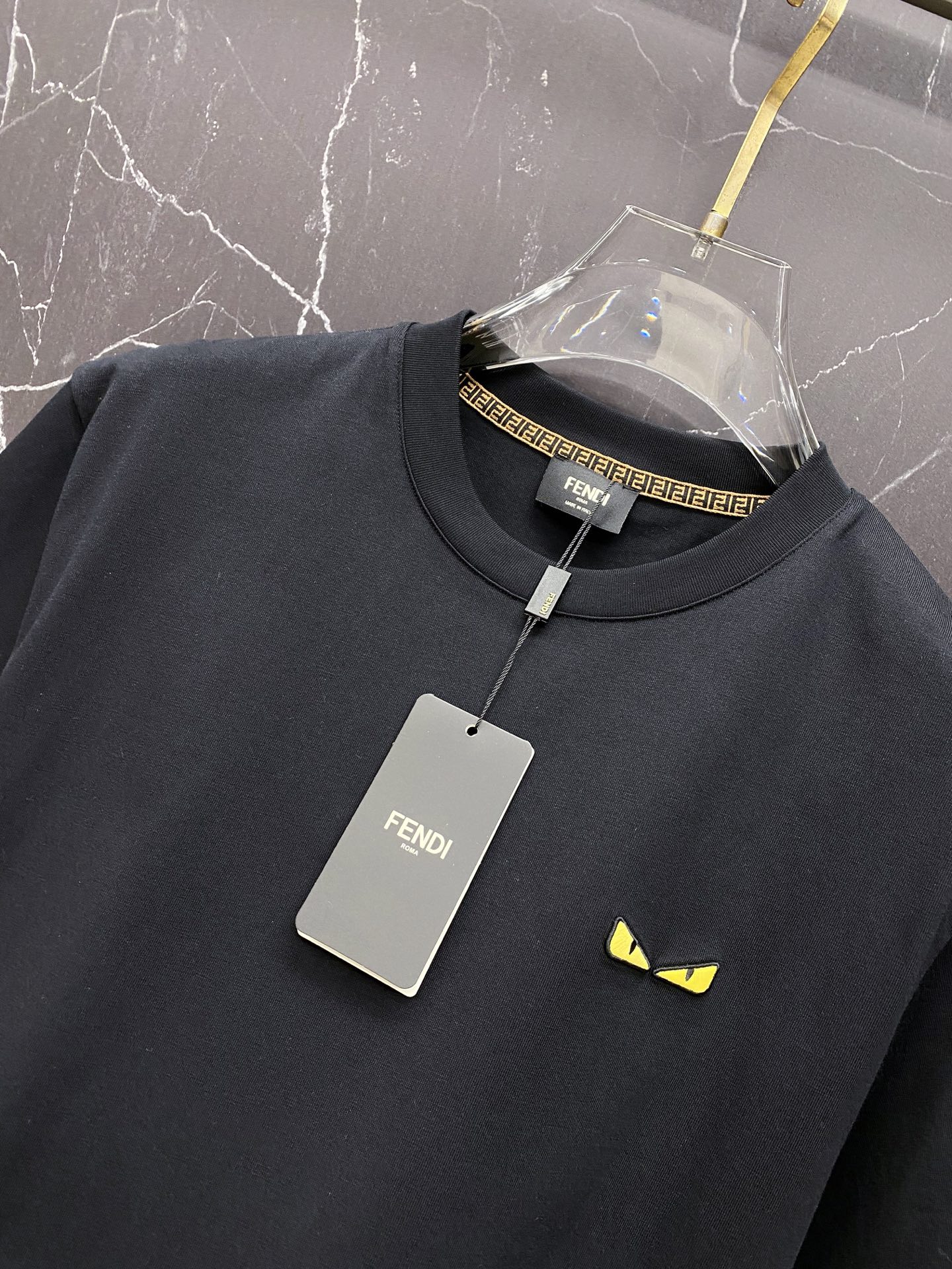 Fendi Basic Clothing Cotton Black S-l-xxl