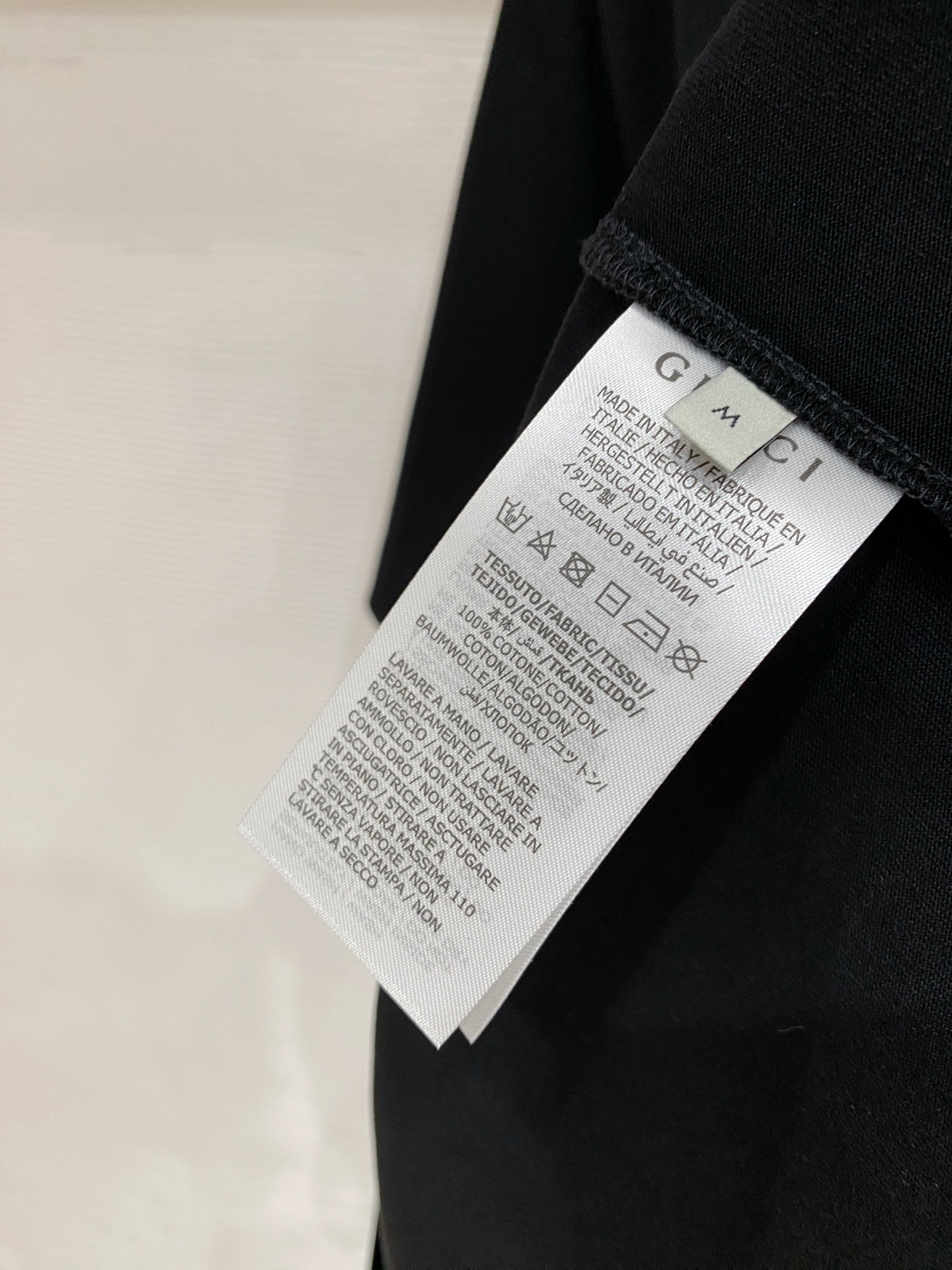 Gucci Basic Clothing Cotton Black S-l-xxl